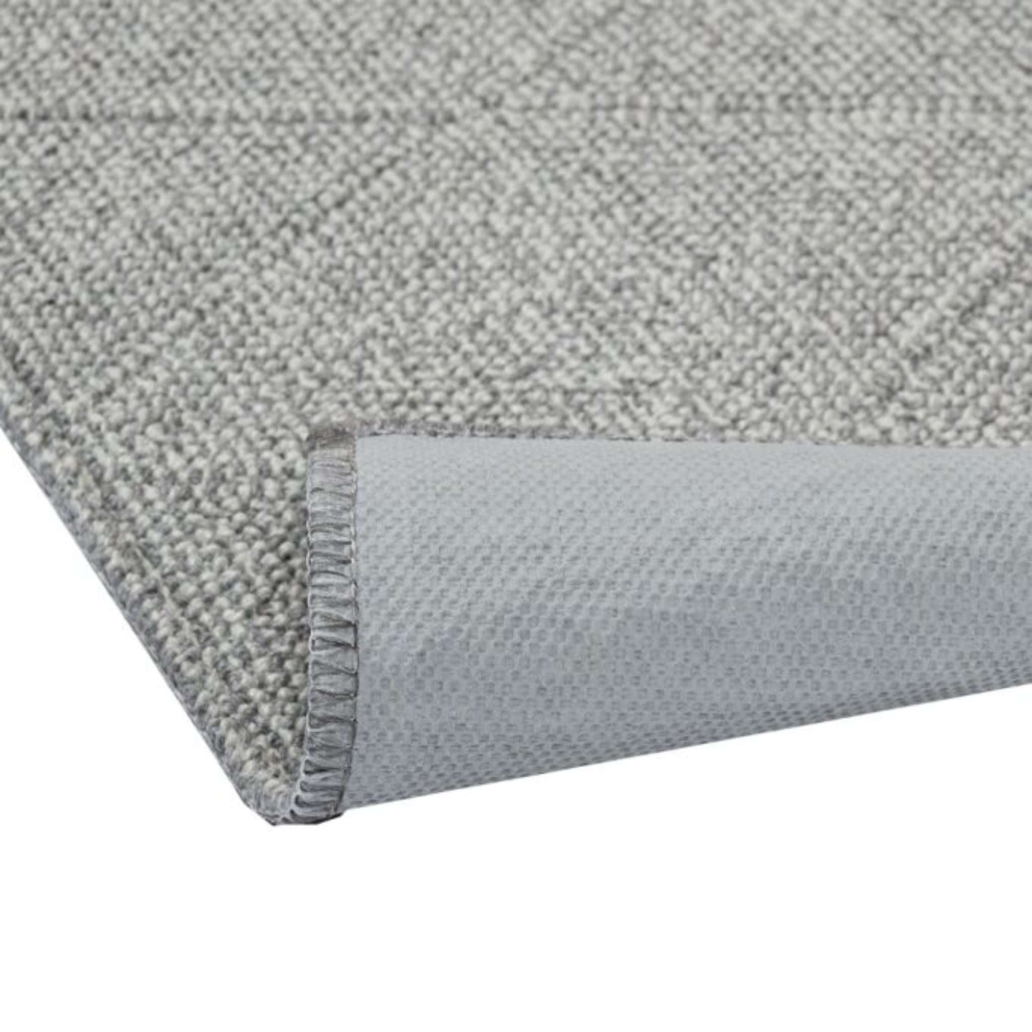 Polar rubber backed rug - Light Gray