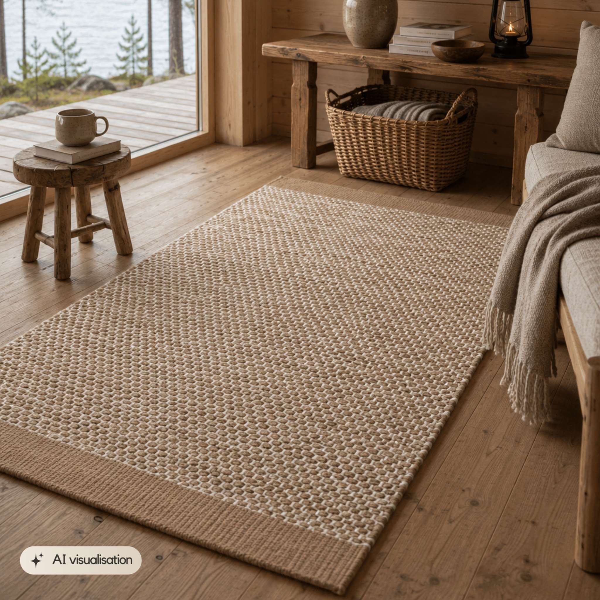 Pouta puuvillamatto - Beige