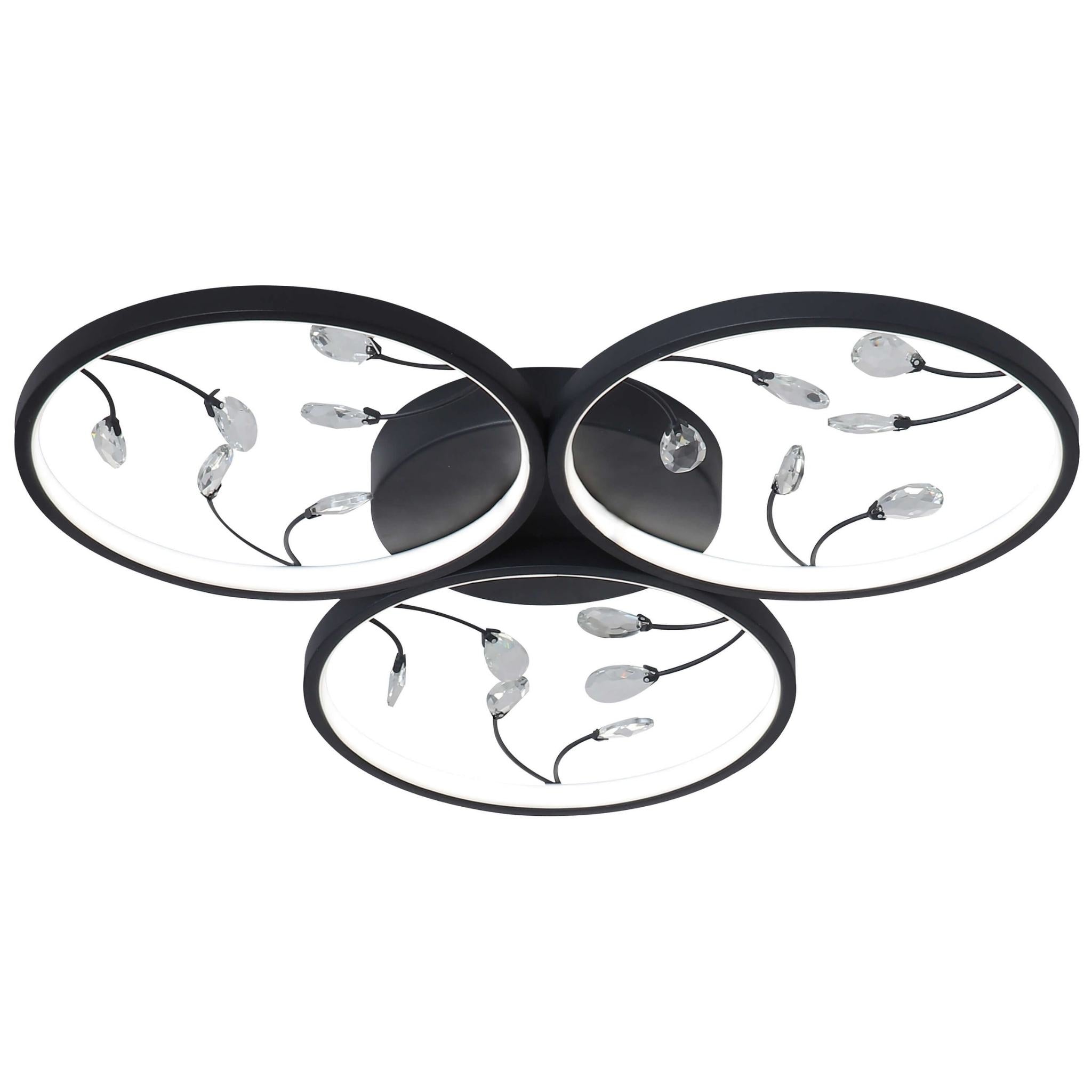 FocusLight Rings LED - Ceiling light - Ø62 cm - 3x10W - CCT 3600lm - Black