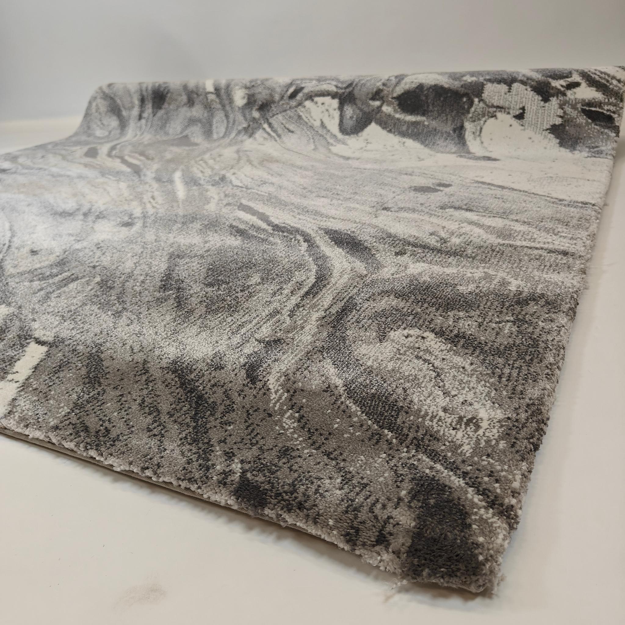 Robin lyhytnukkainen matto - harmaa