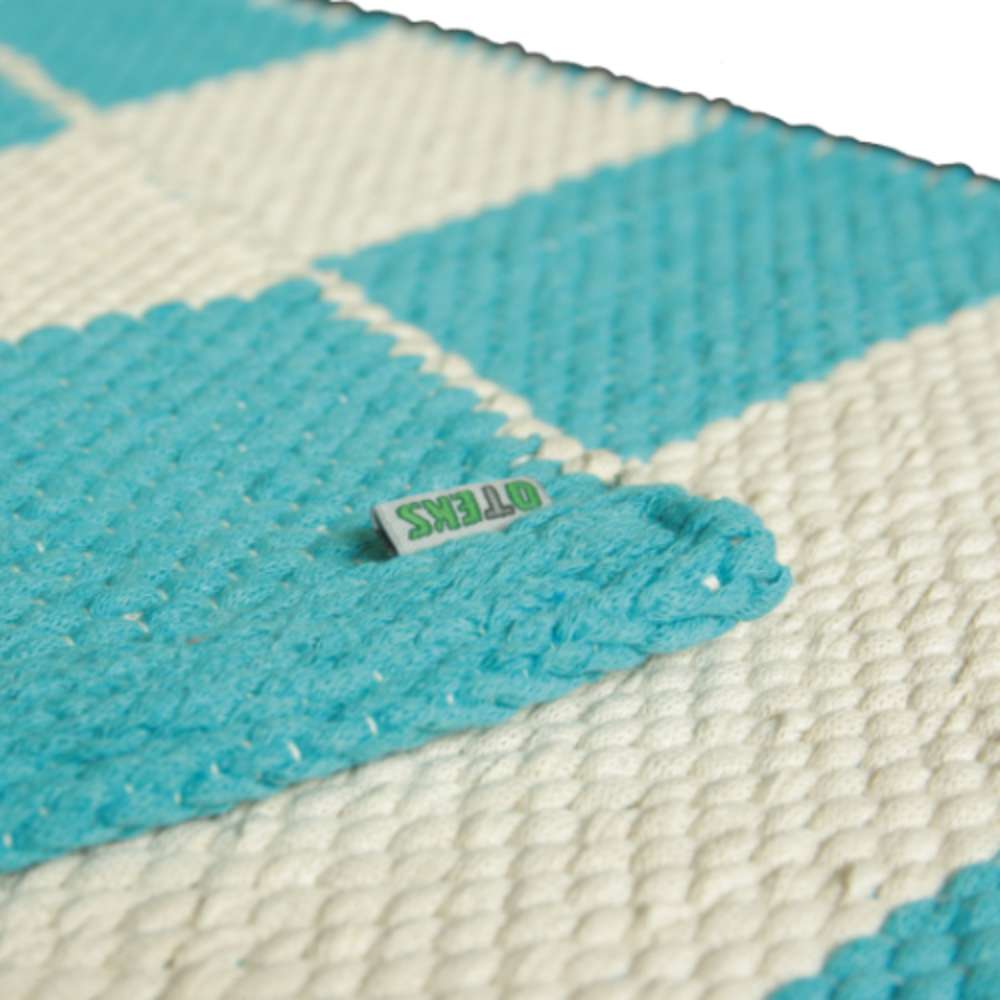 SEBRA puuvillamatto - turkoosi