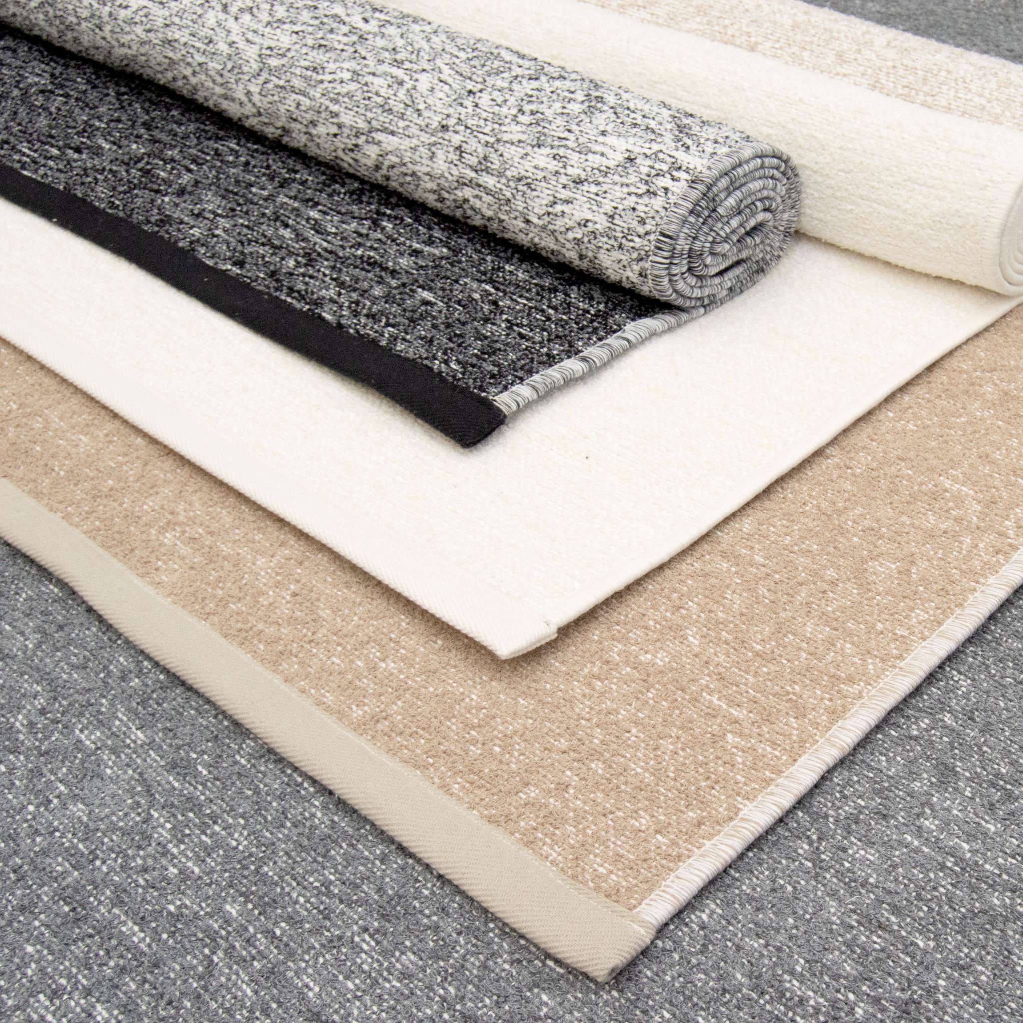 Saima Cotton rug - black