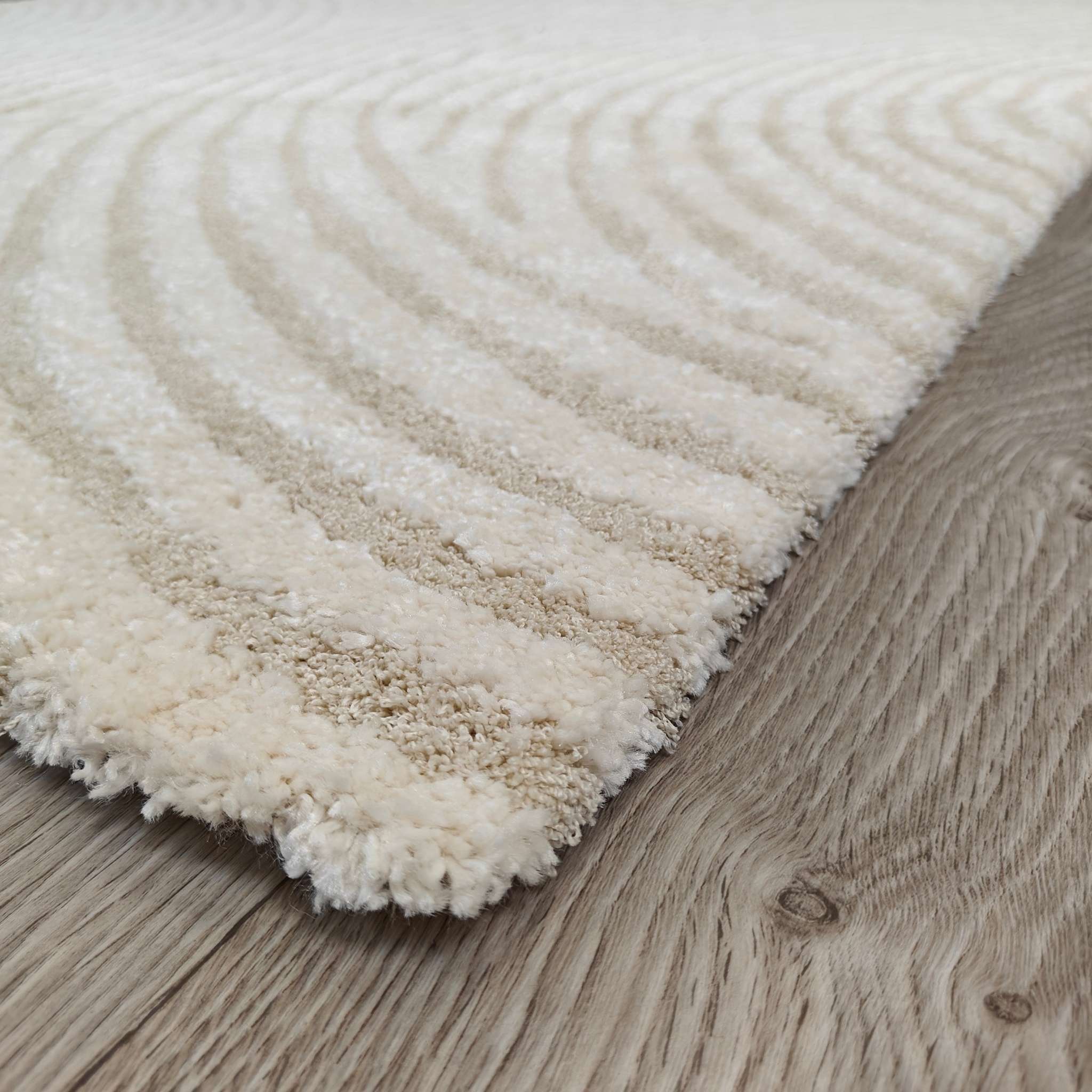 Sametti low pile Rug - natural white
