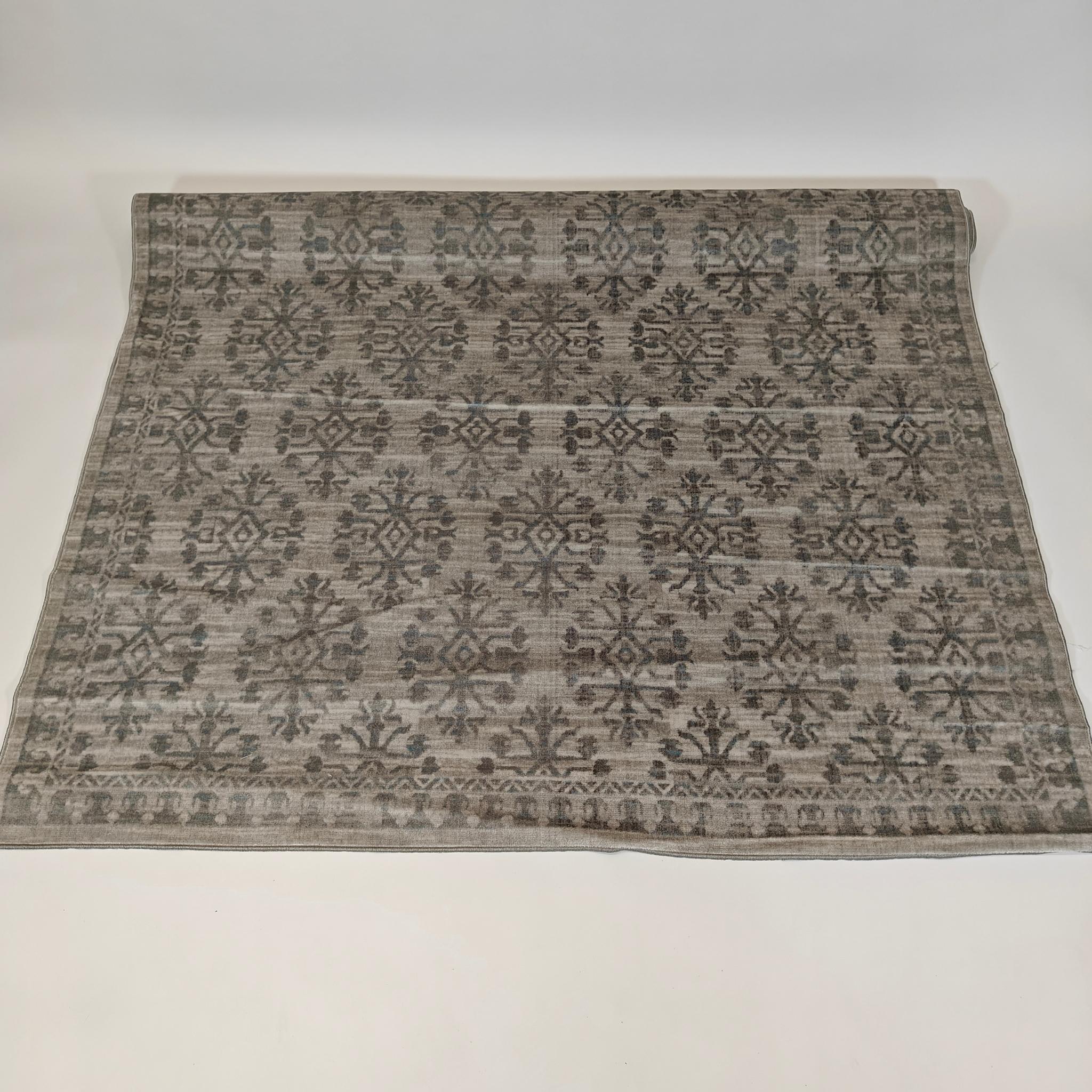 Samira viscose rug - silver