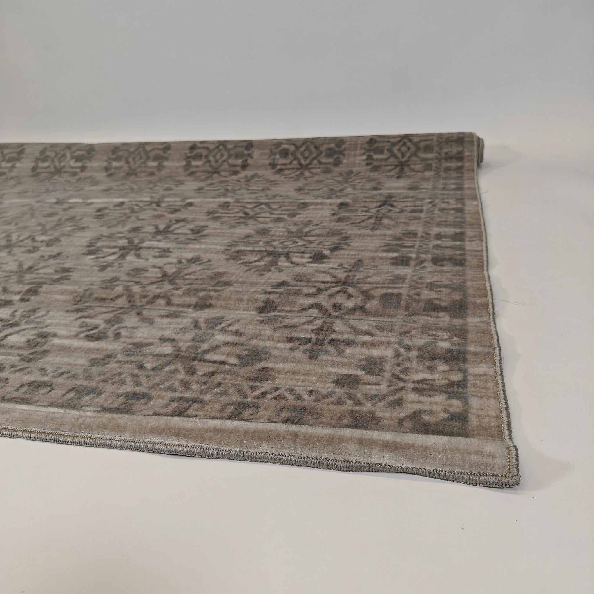 Samira viscose rug - silver