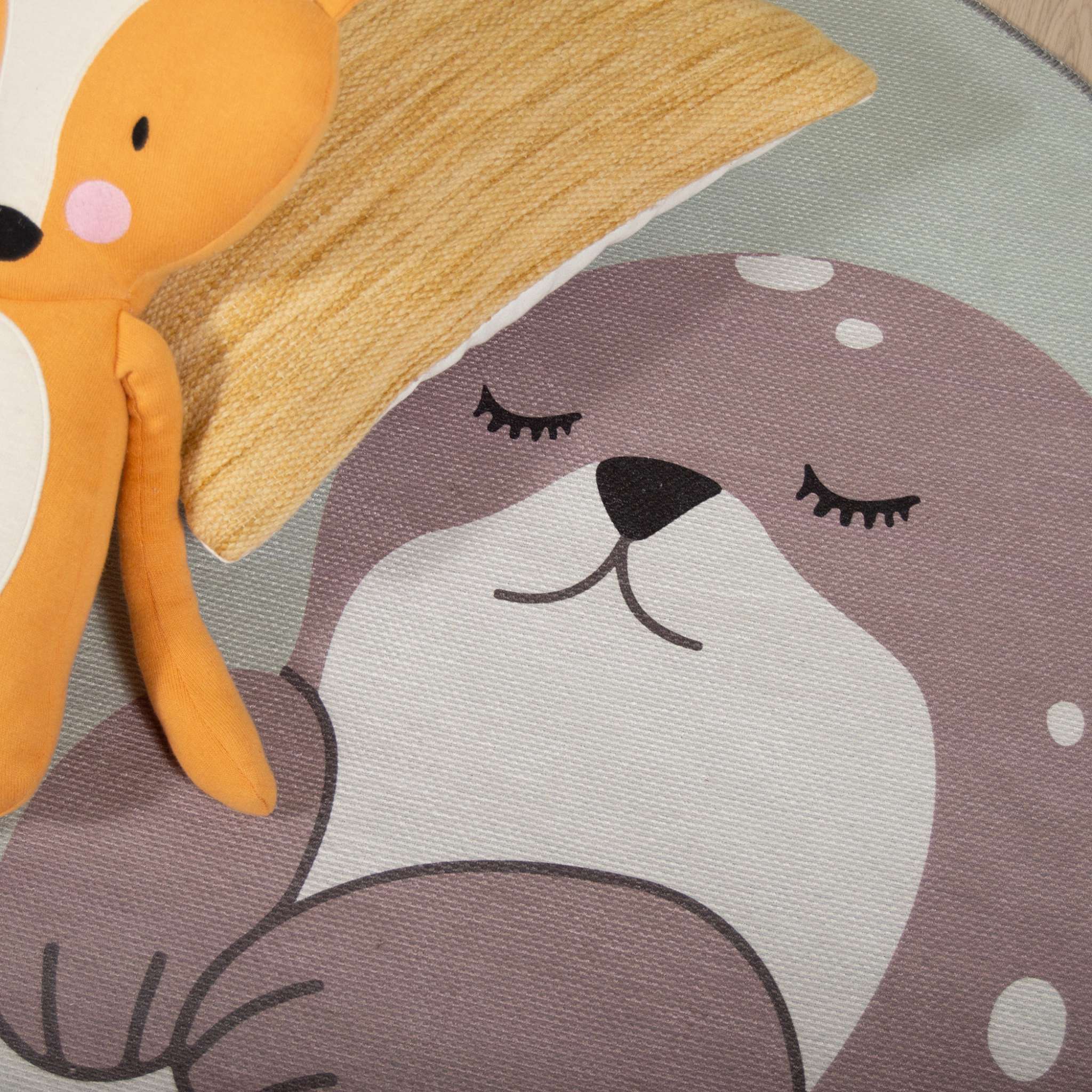 Saukkonen children's rug - light green