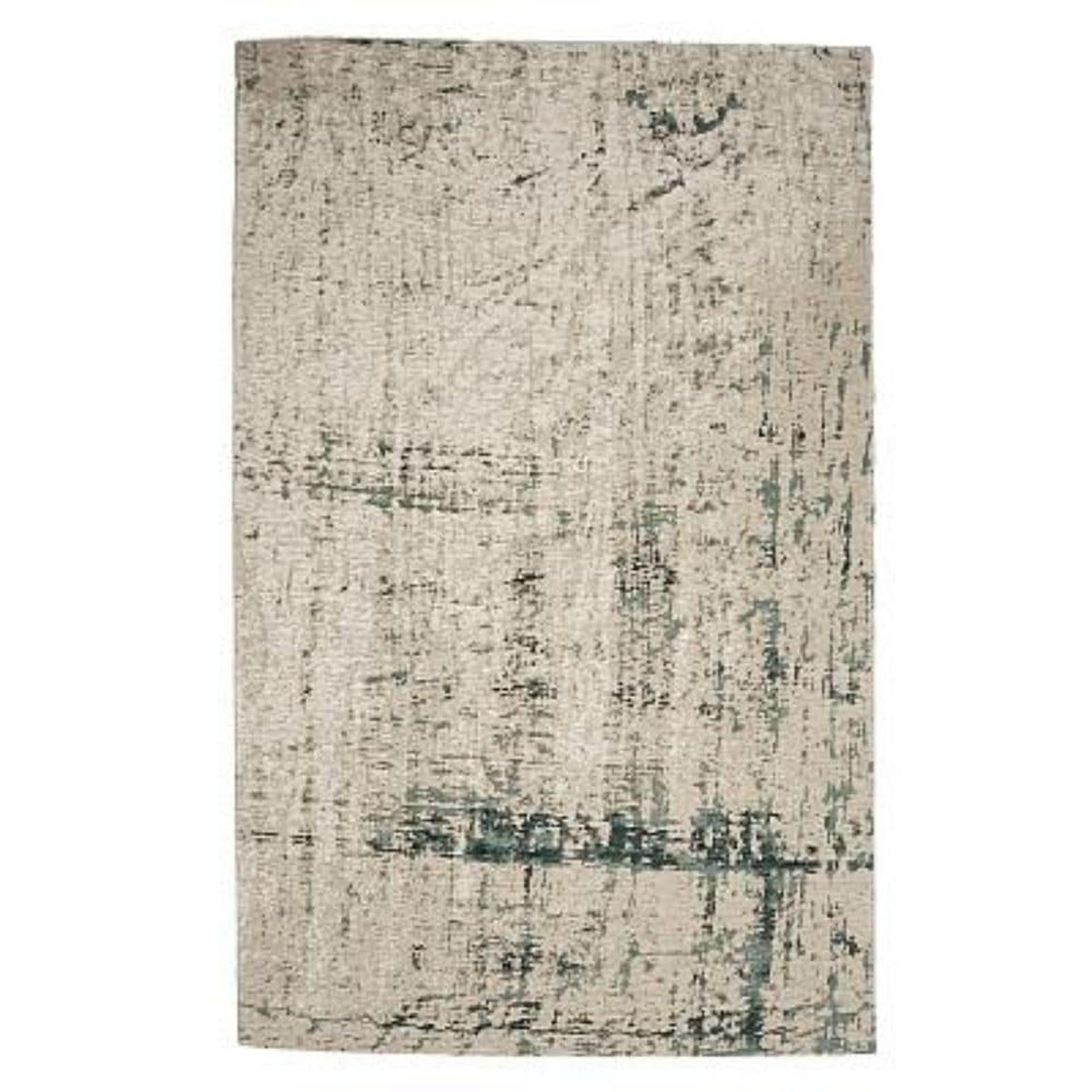 Sahrami lyhytnukkainen matto - Silver/Emerald
