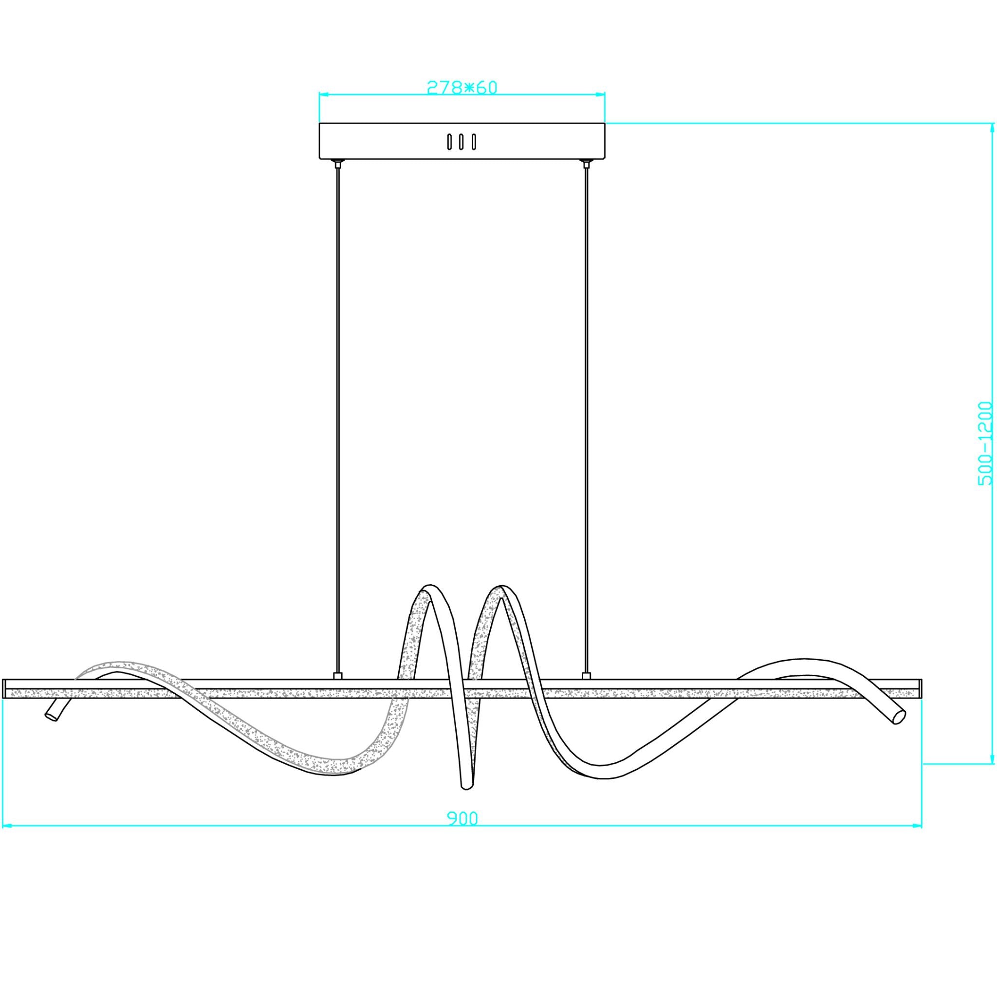 Serpent 339701-30 - Pendant lamp - Black