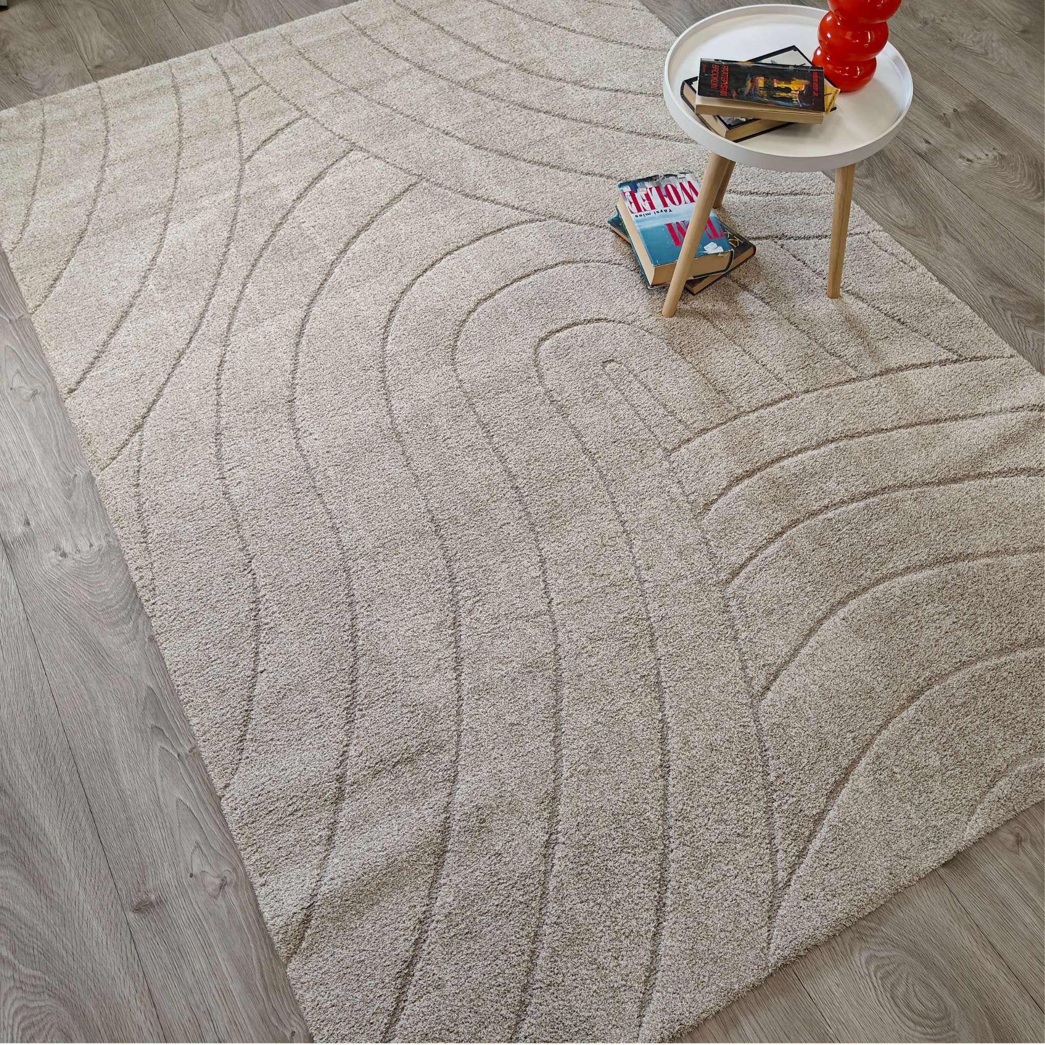 Silkkipilvi lyhytnukkainen matto - beige