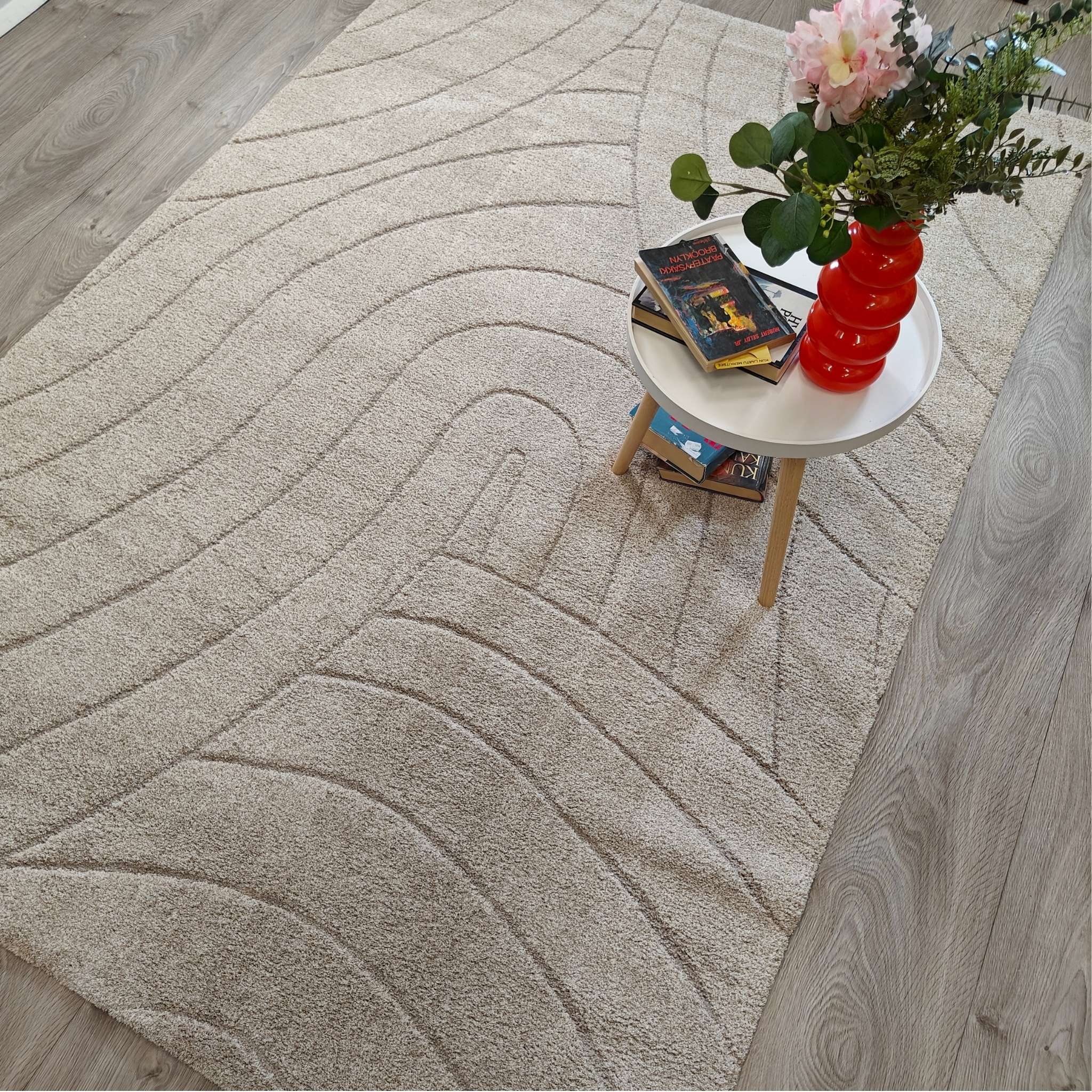 Silkkipilvi lyhytnukkainen matto - beige