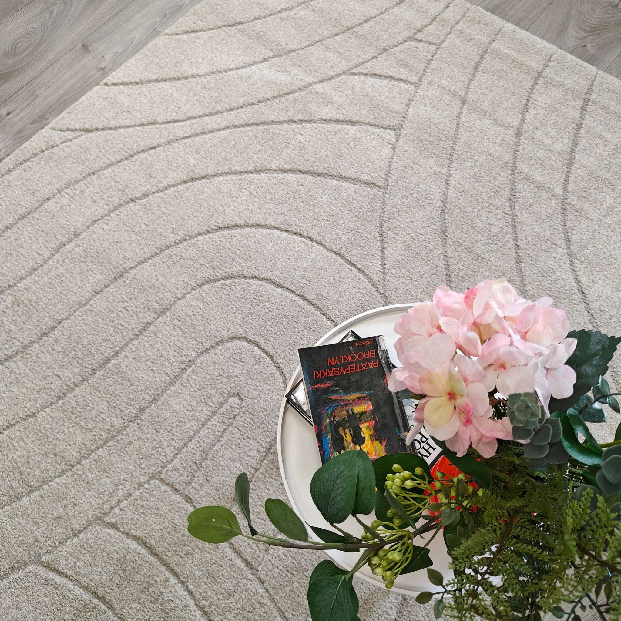 Silkkipilvi lyhytnukkainen matto - beige