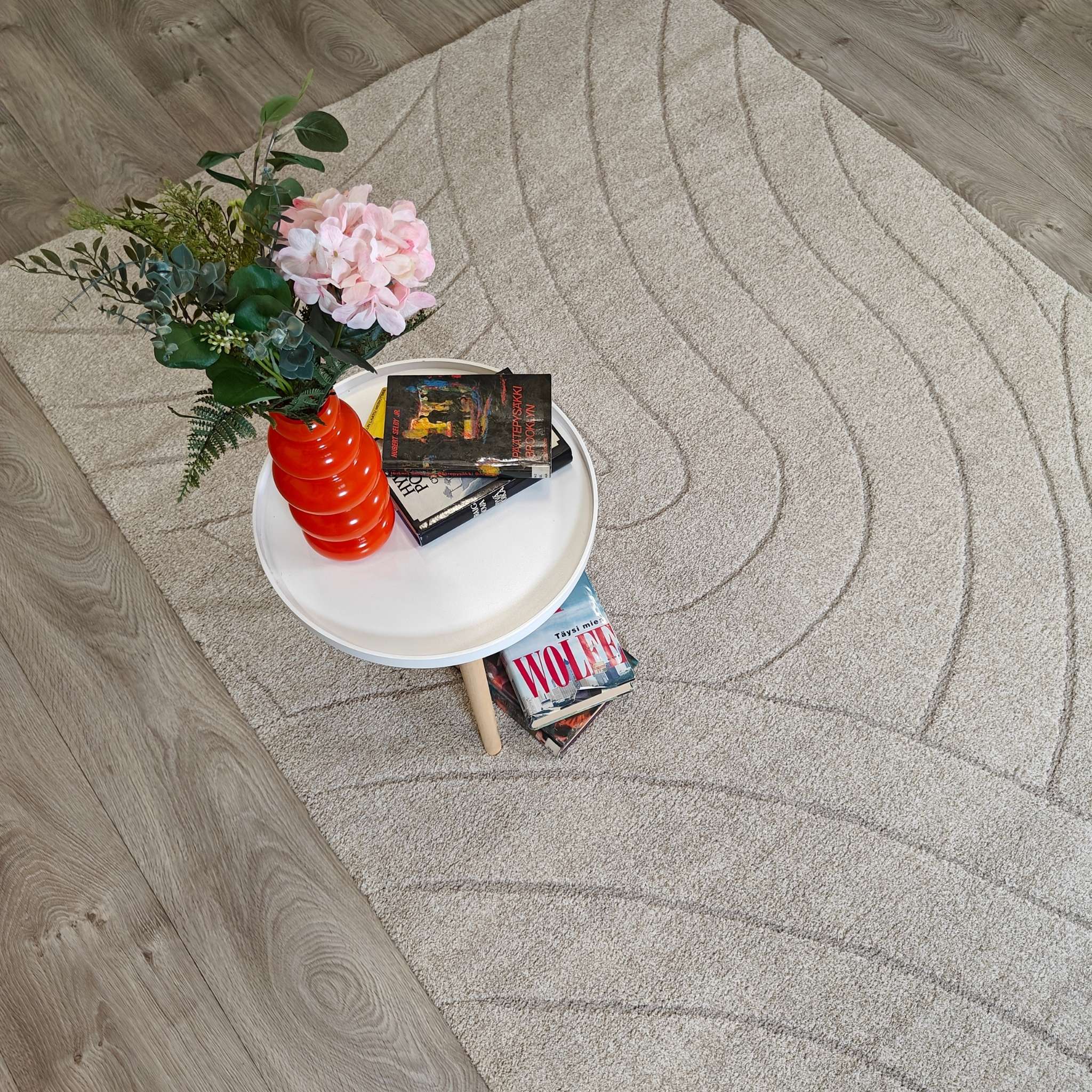 Silkkipilvi lyhytnukkainen matto - beige