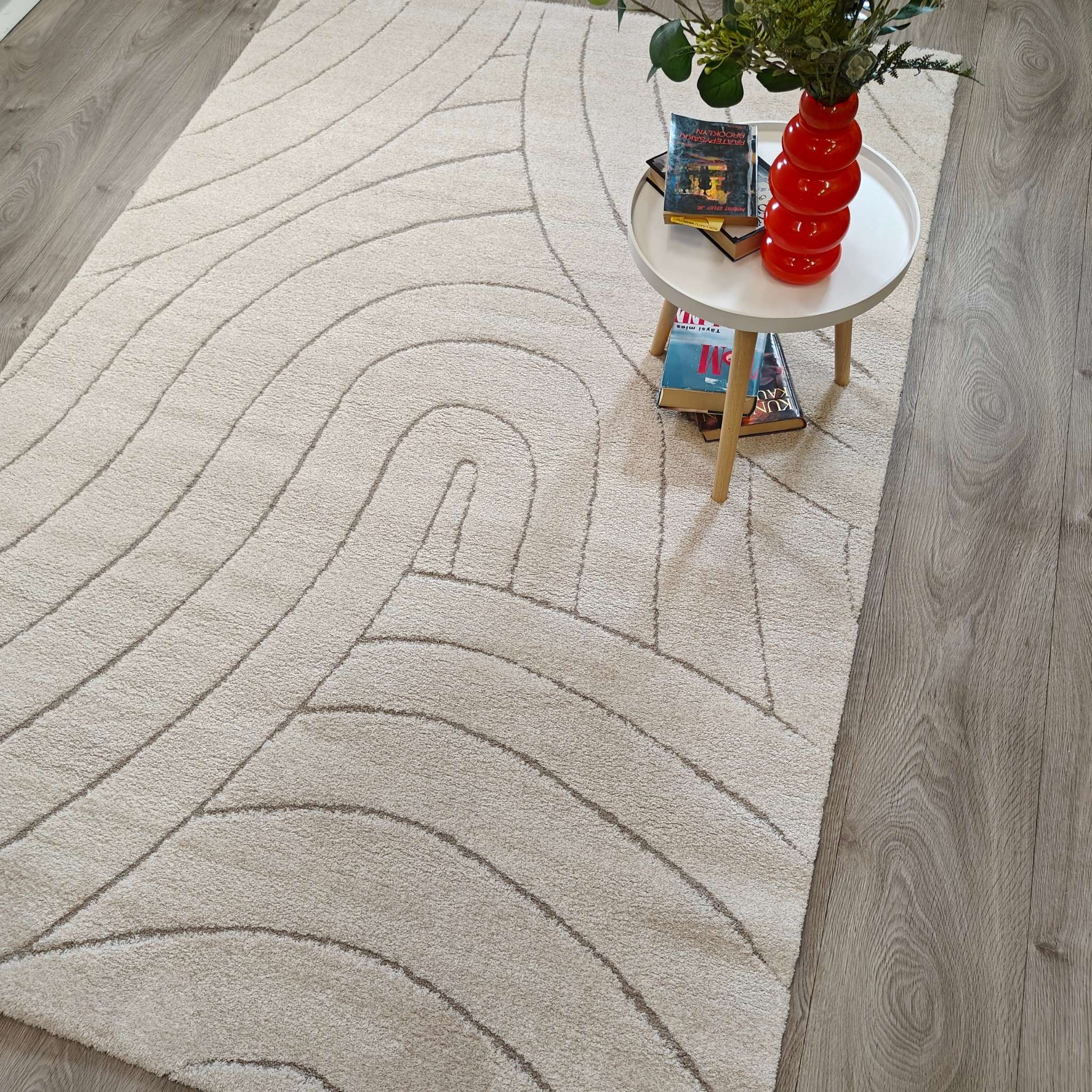 Silkkipilvi lyhytnukkainen matto - valkoinen