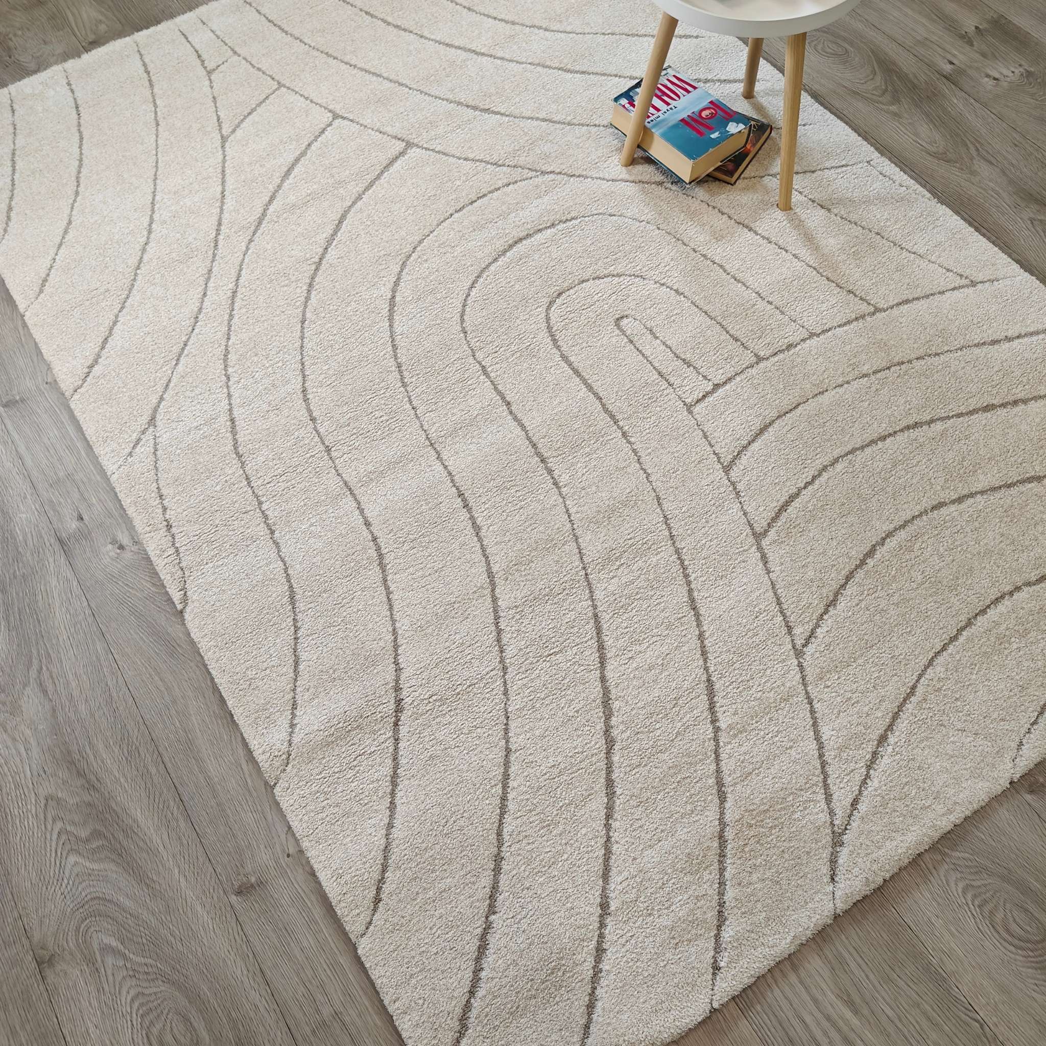 Silkkipilvi lyhytnukkainen matto - valkoinen