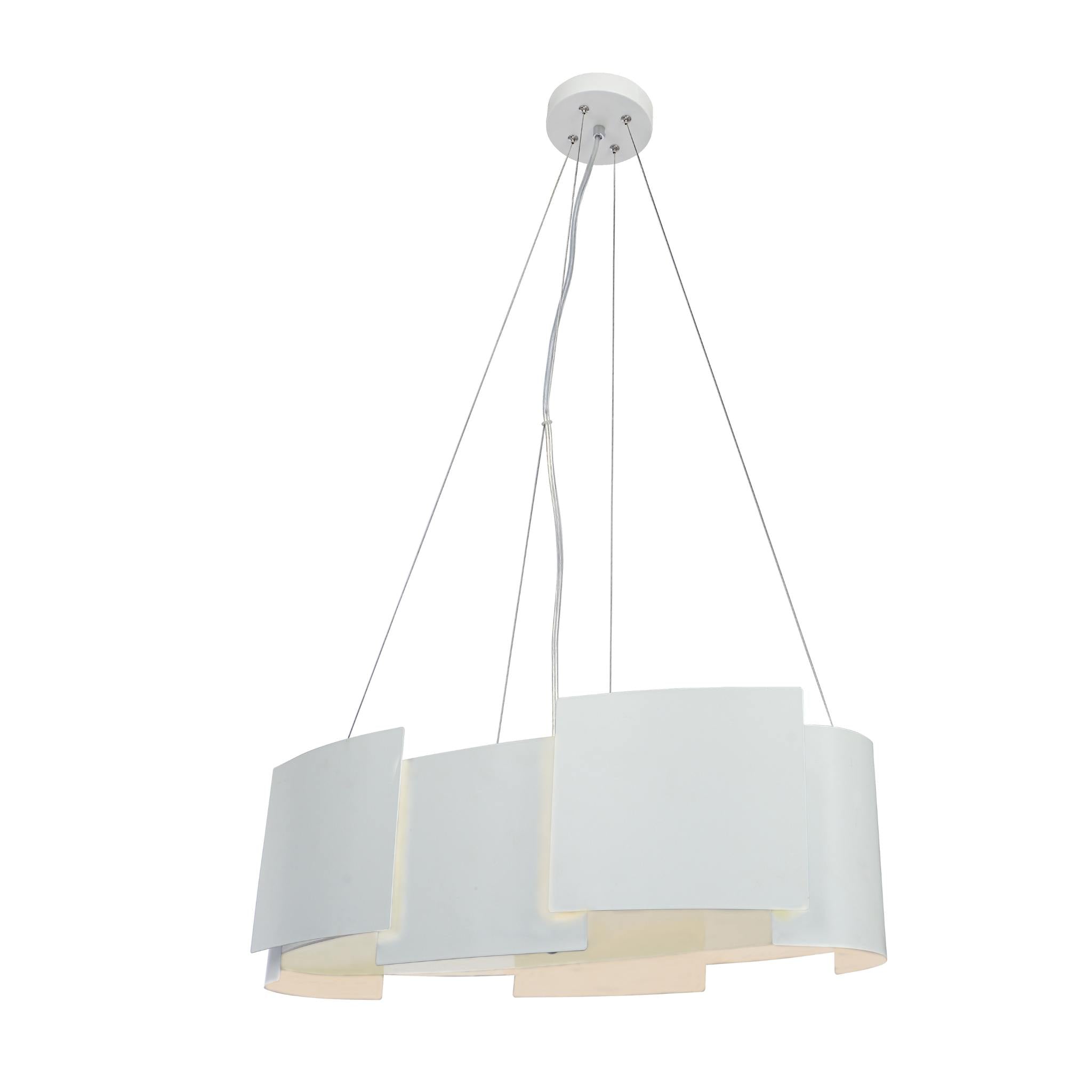 Swanson N328904-01 - Pendant lamp - White metal