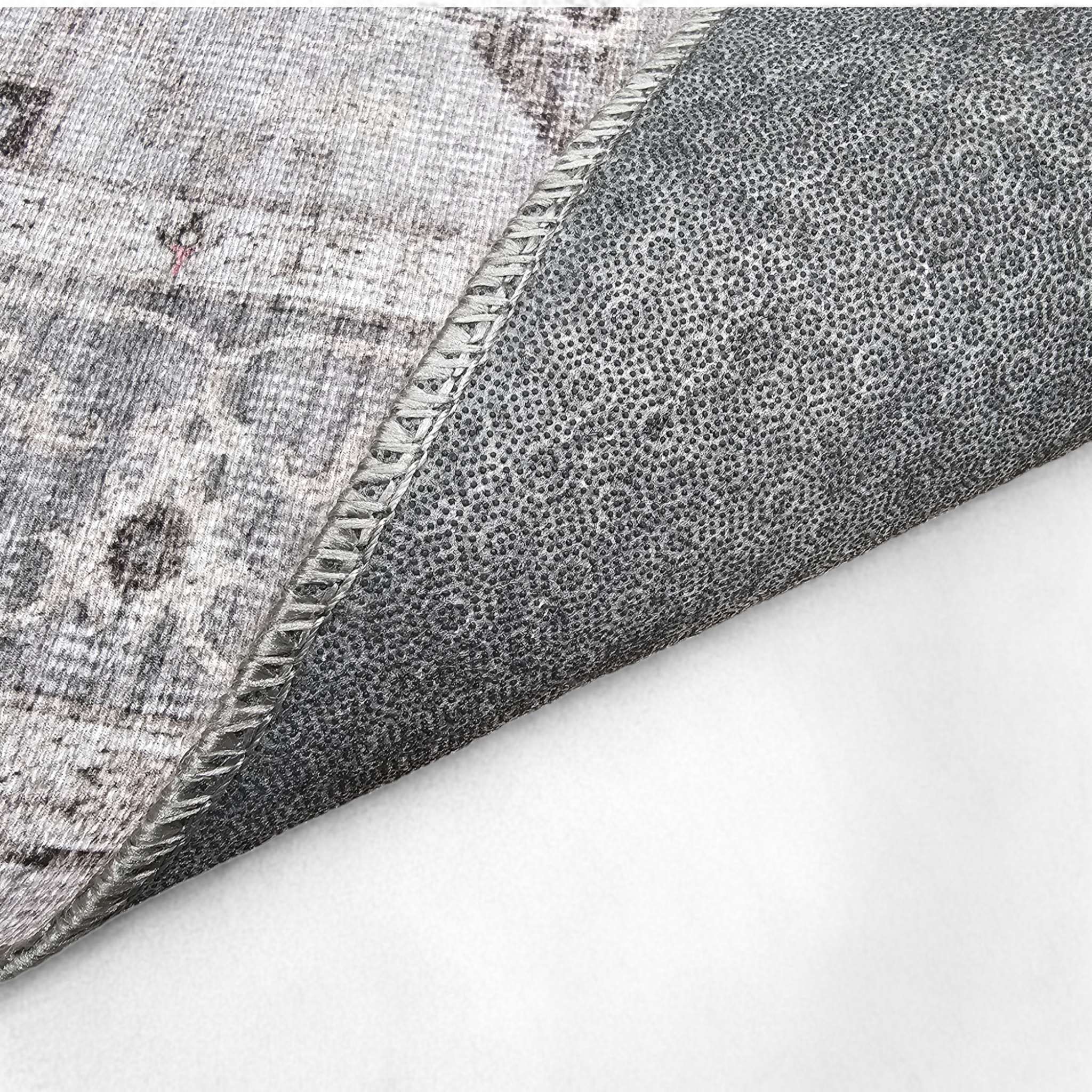 Tanger sileäksi kudottu matto - Vaaleanharmaa