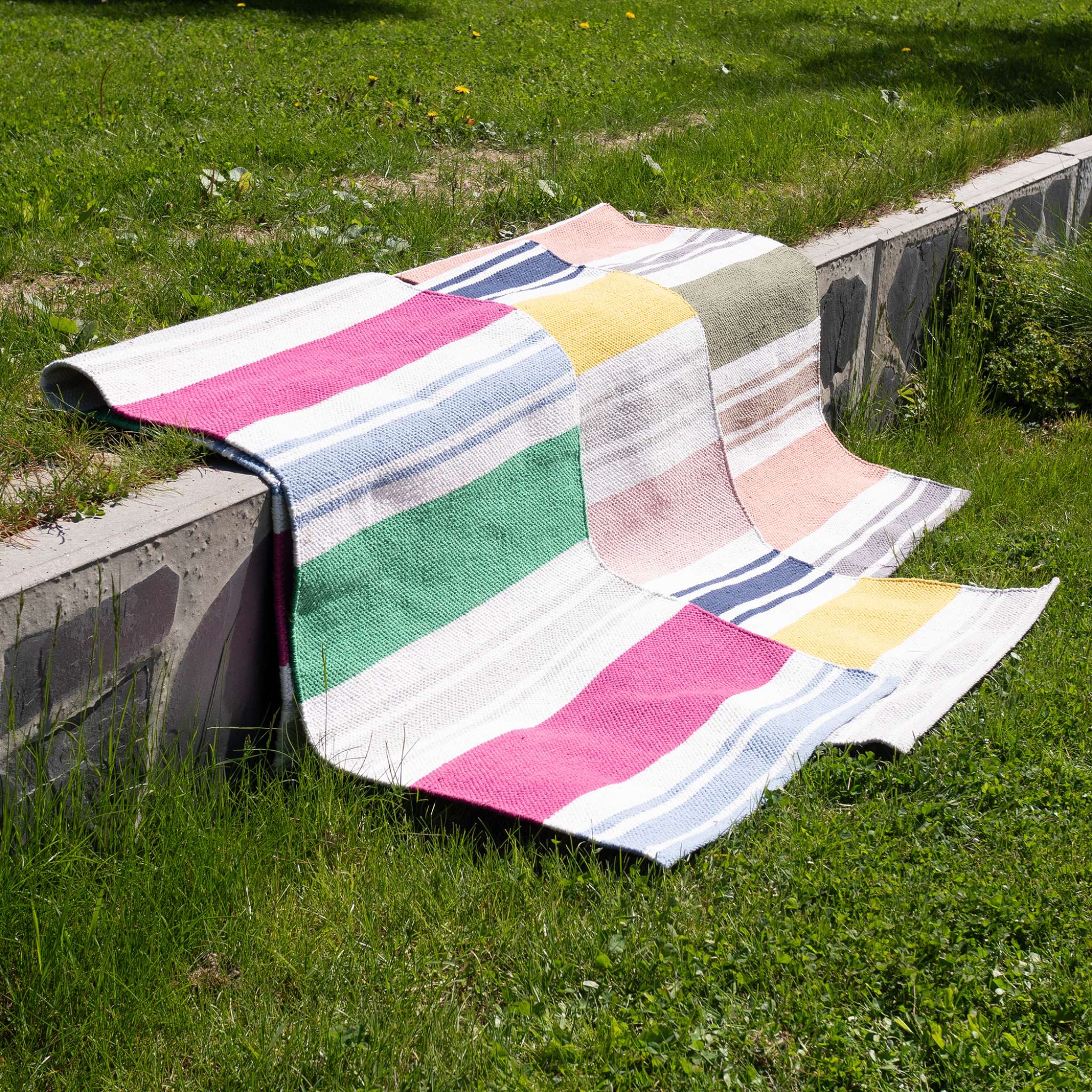 Tango Cotton rug - Coral