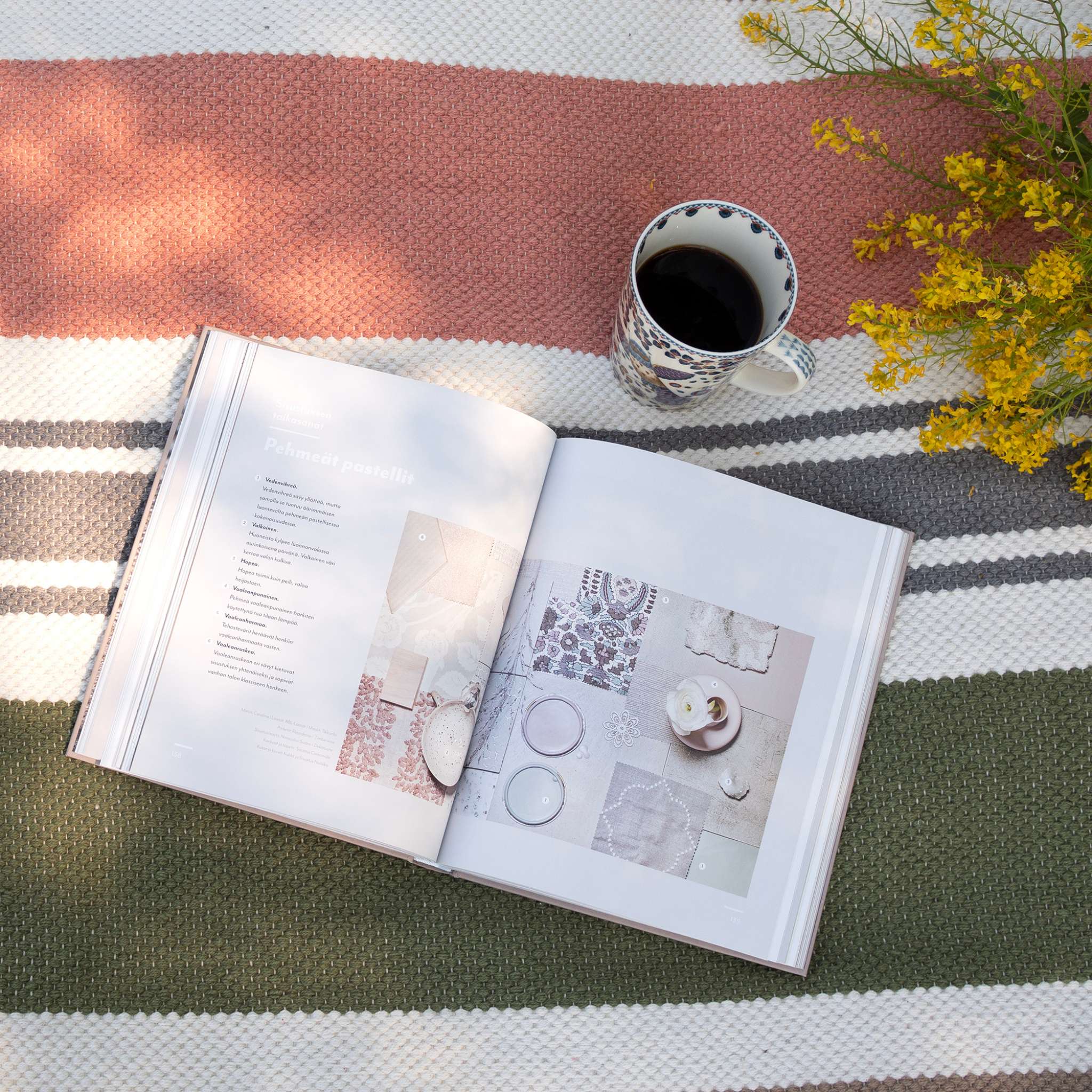 Tango Cotton rug - Coral