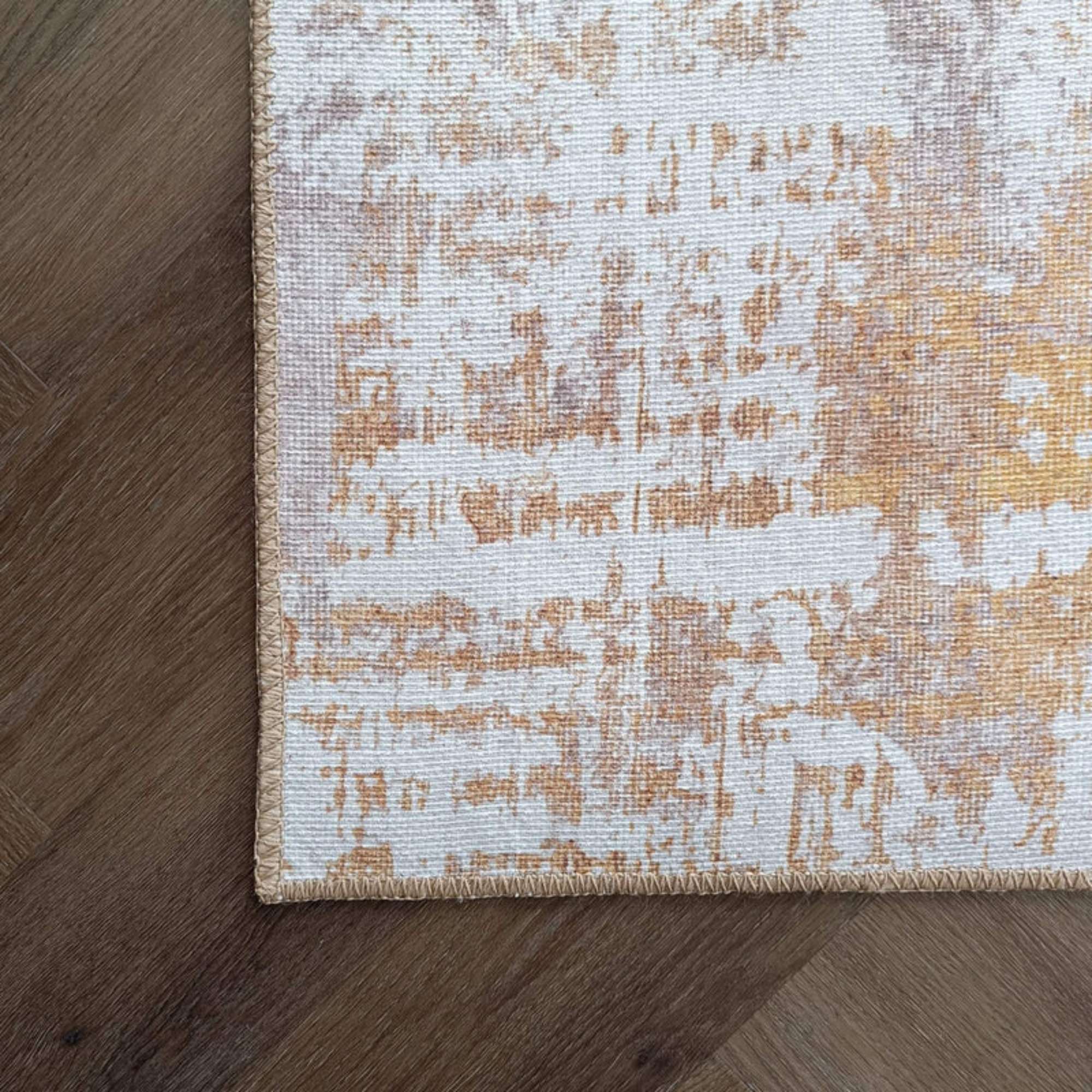 Thyme low pile Rug - yellow