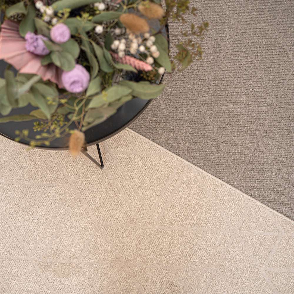 Toscana lyhytnukkainen matto - harmaa