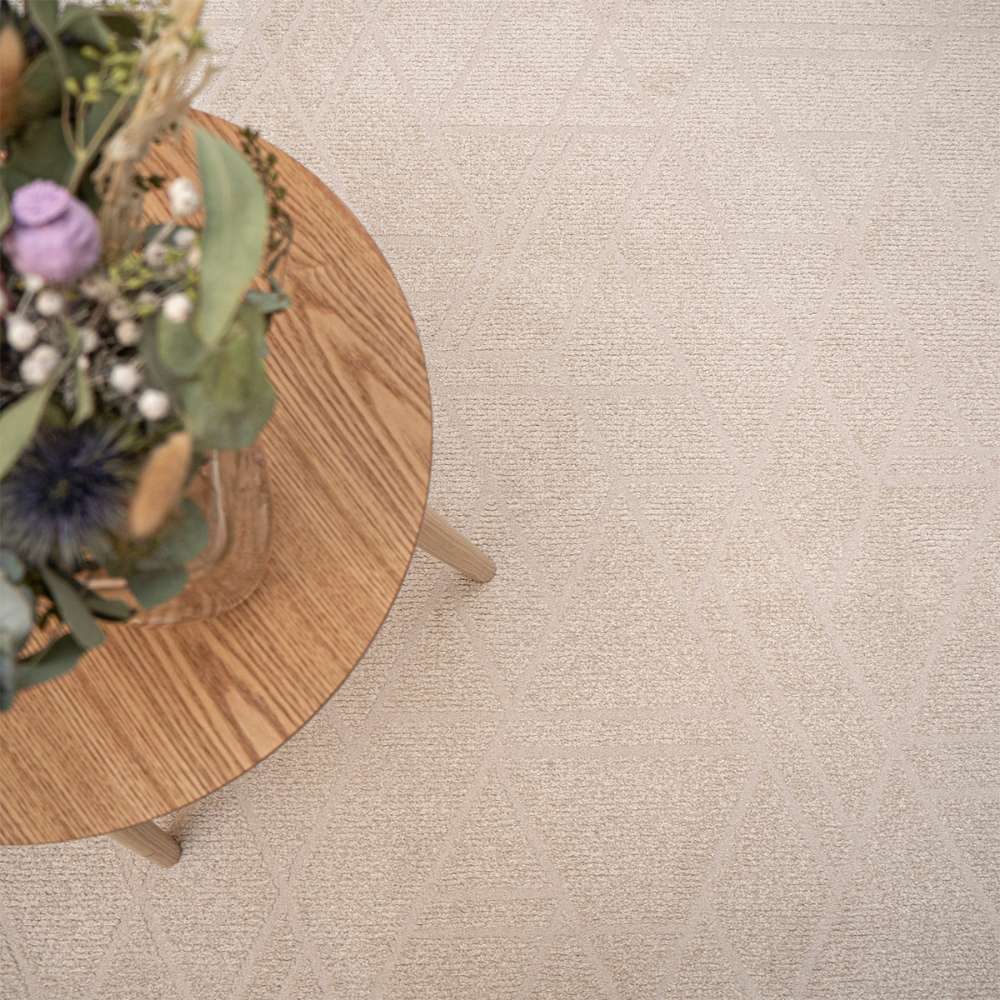 Toscana lyhytnukkainen matto - valkoinen