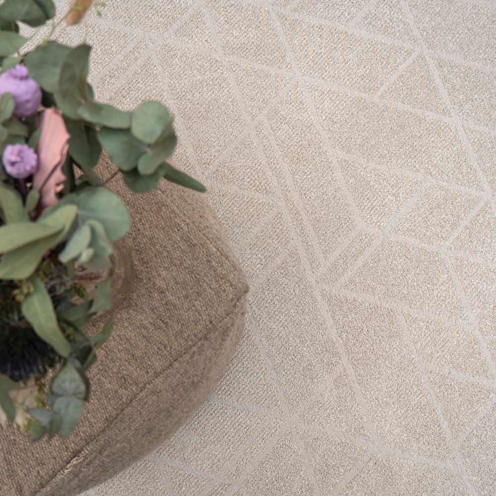 Toscana lyhytnukkainen matto - valkoinen