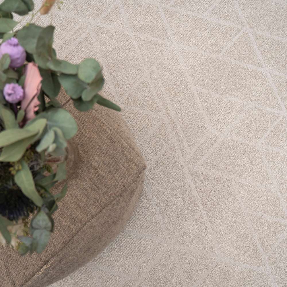 Toscana lyhytnukkainen matto - valkoinen