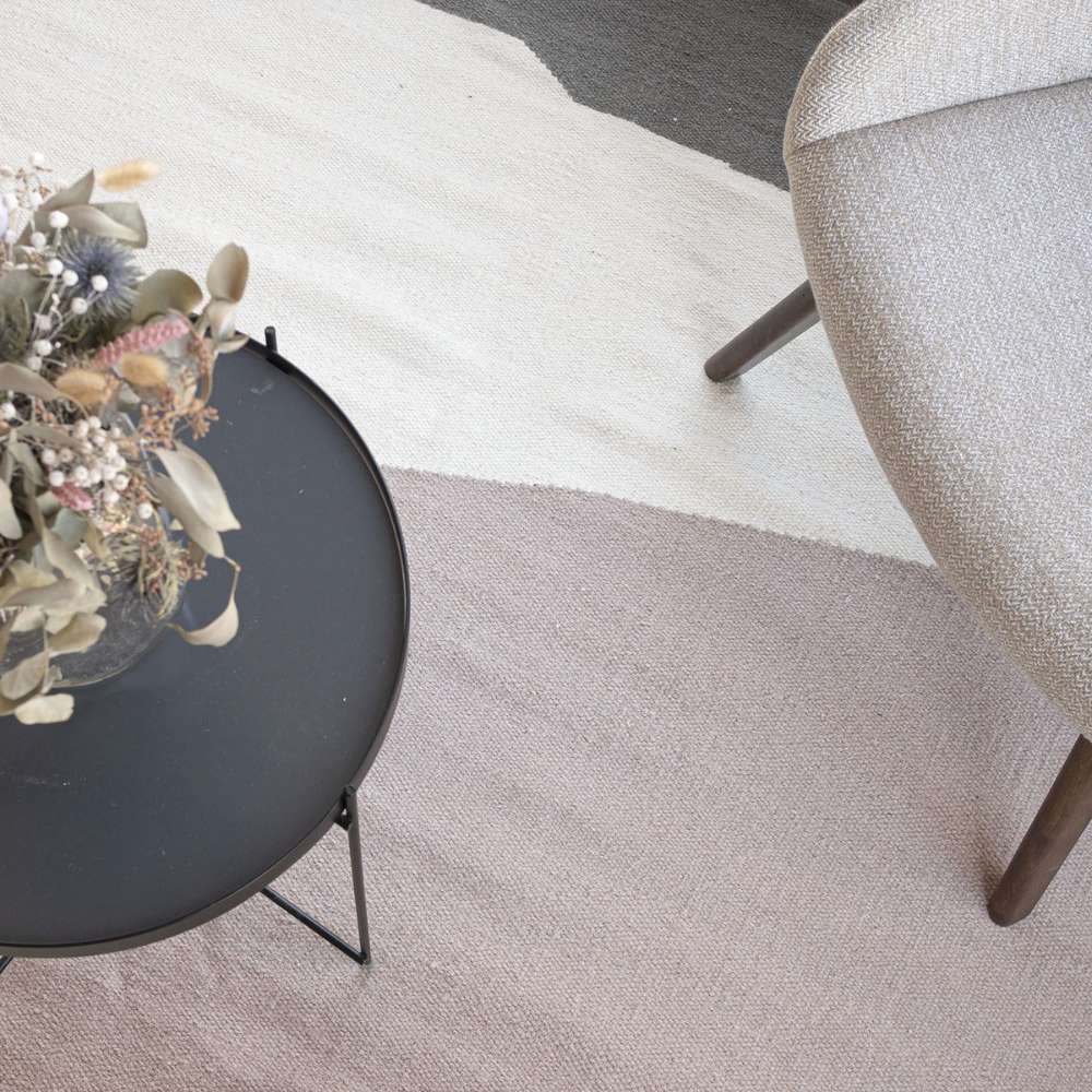 Tuuli Wool rug - white/pink