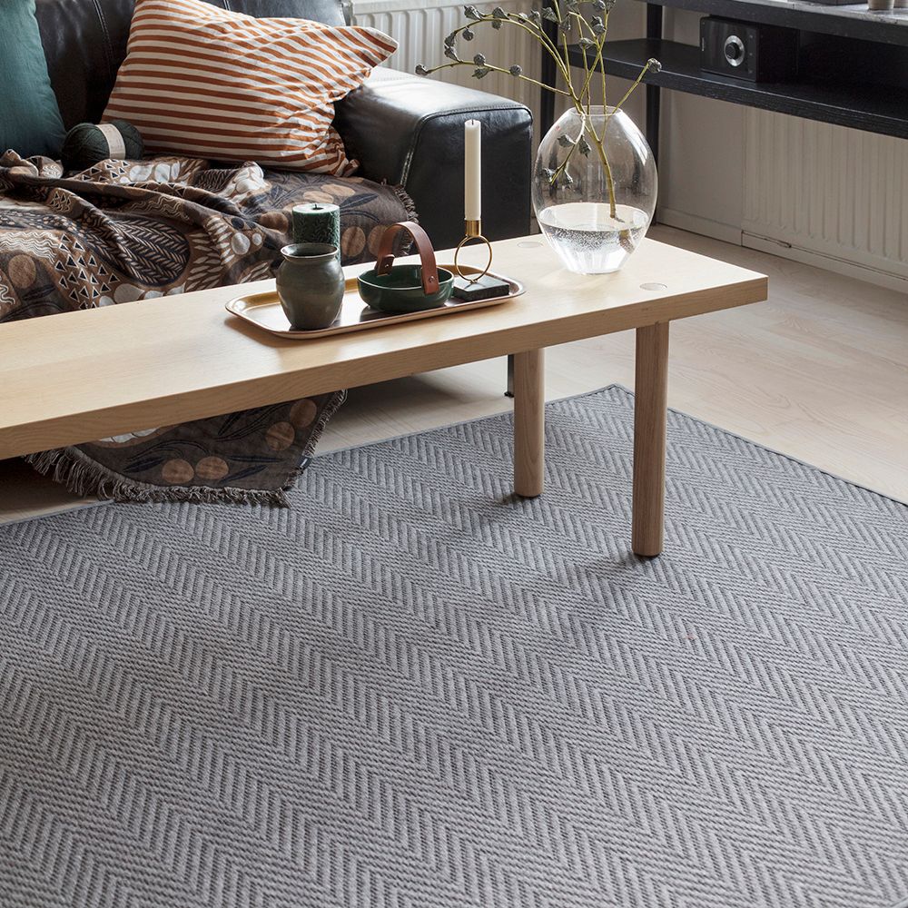 VM Carpet Elsa Rug, Custom Size - 77 gray