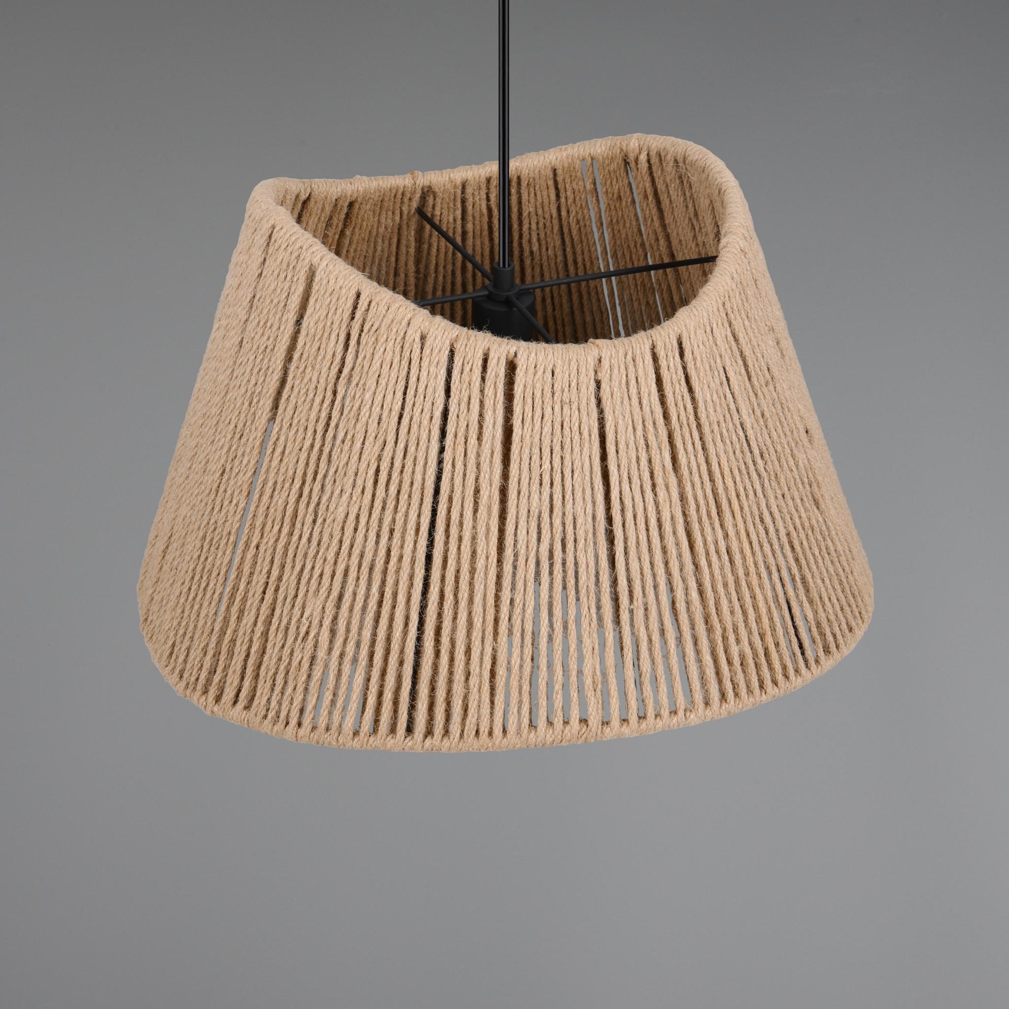 TRIO Valerie pendant lamp - natural/jute