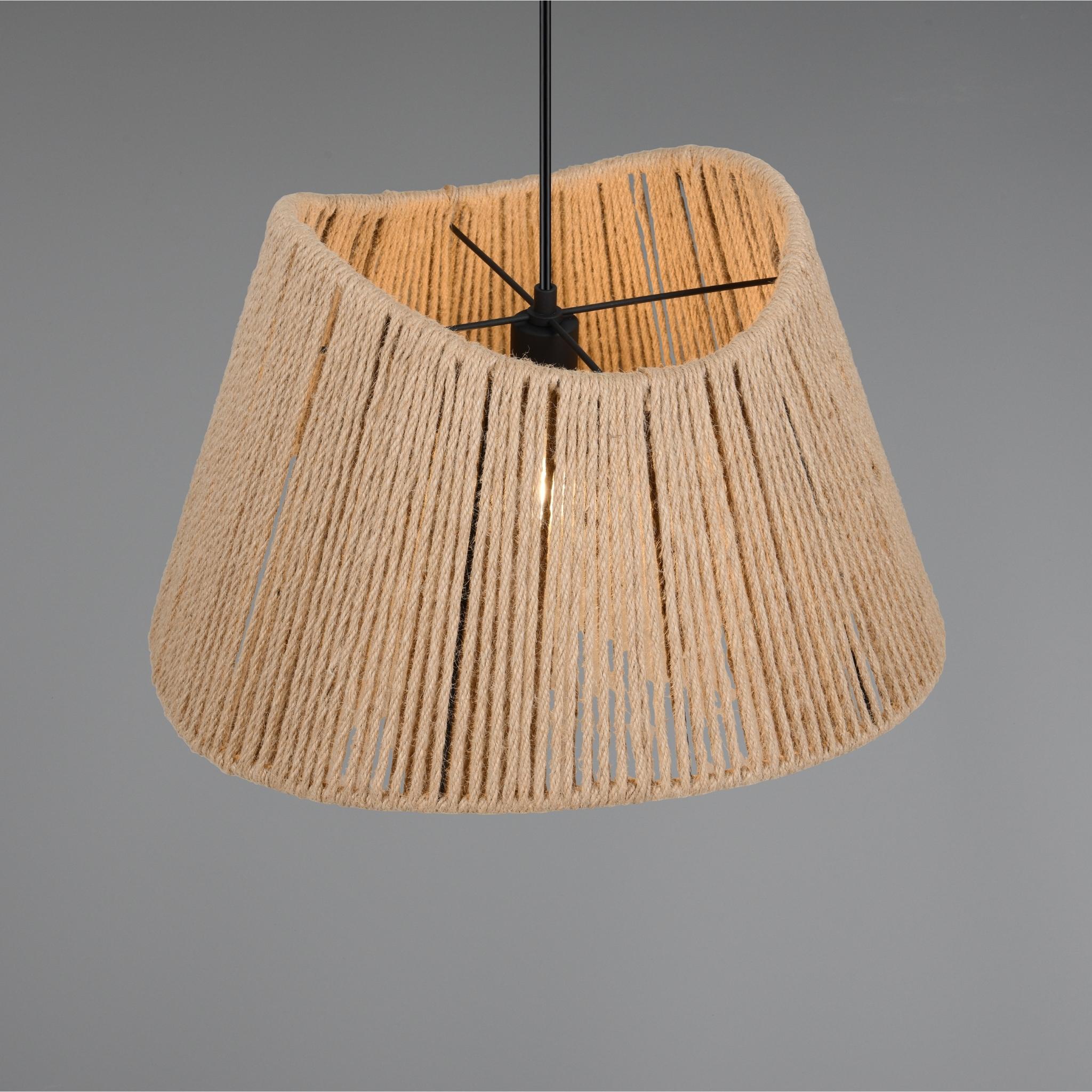 TRIO Valerie pendant lamp - natural/jute