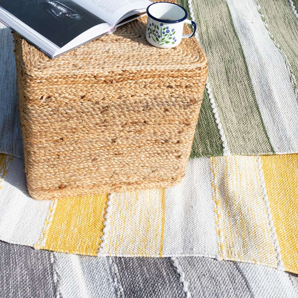 Valssi puuvillamatto - harmaa