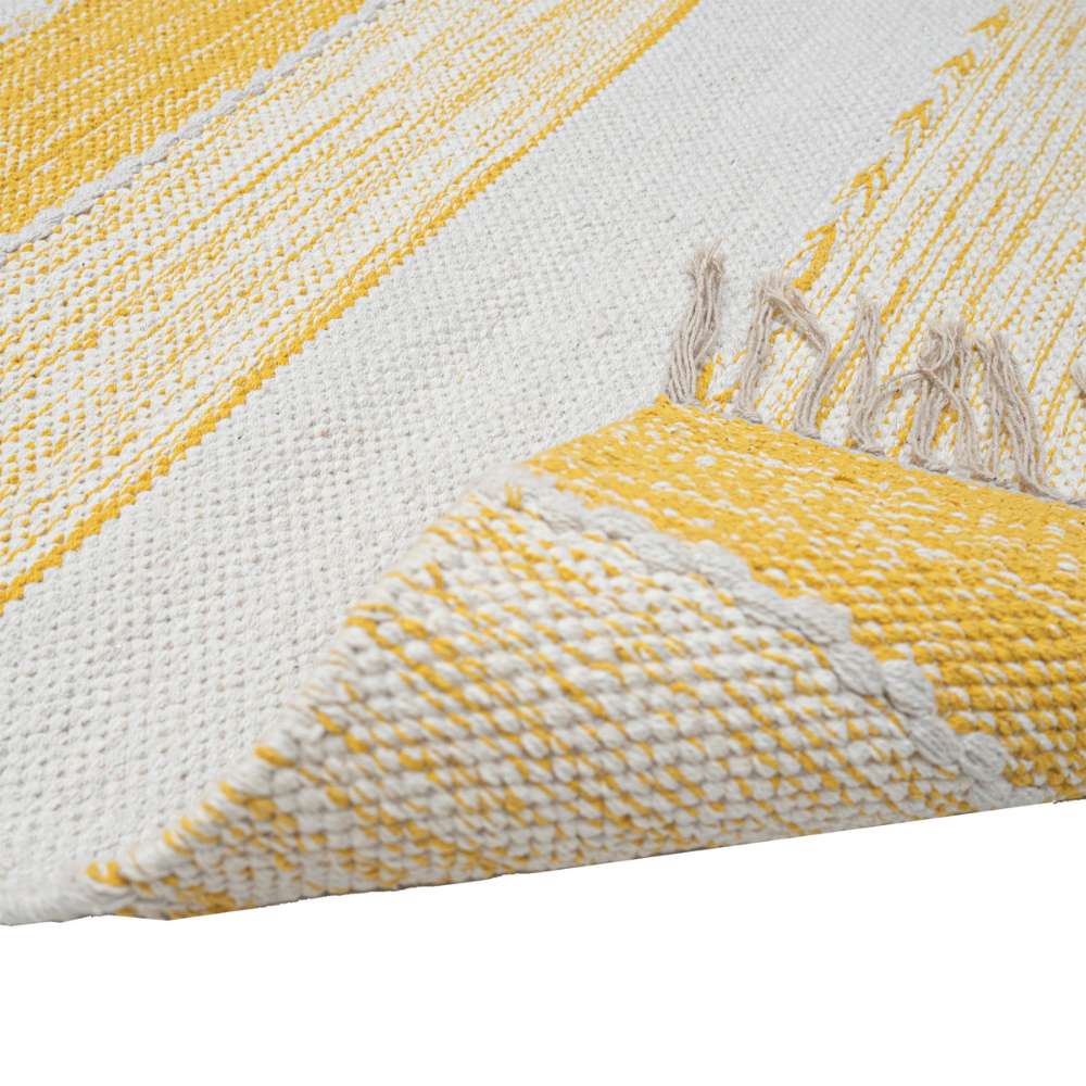 Valssi puuvillamatto - keltainen