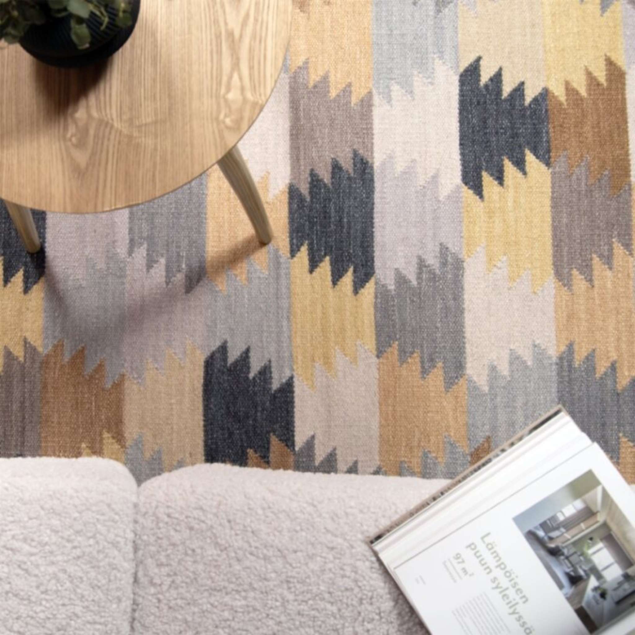 Verne villamatto - harmaa