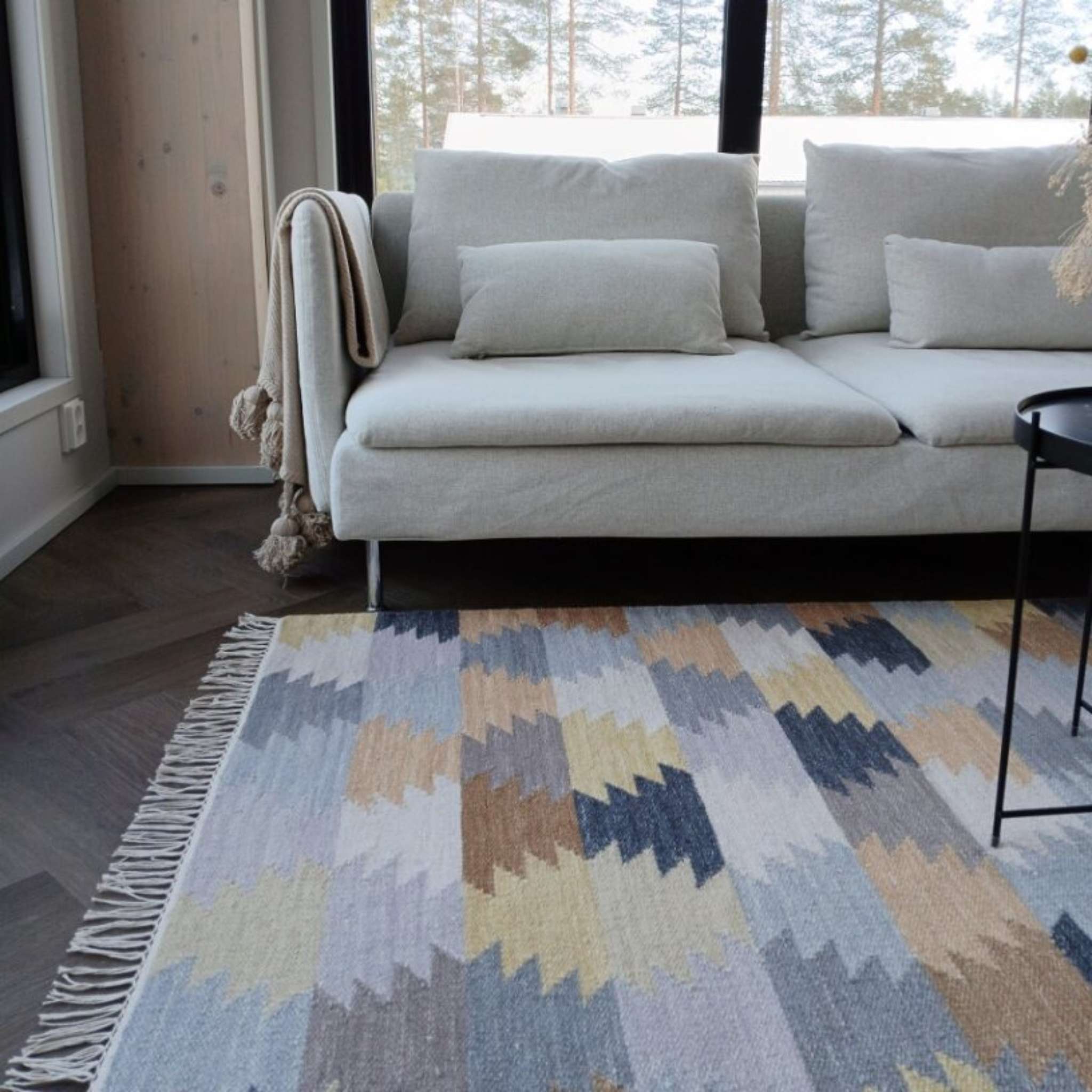 Verne villamatto - harmaa