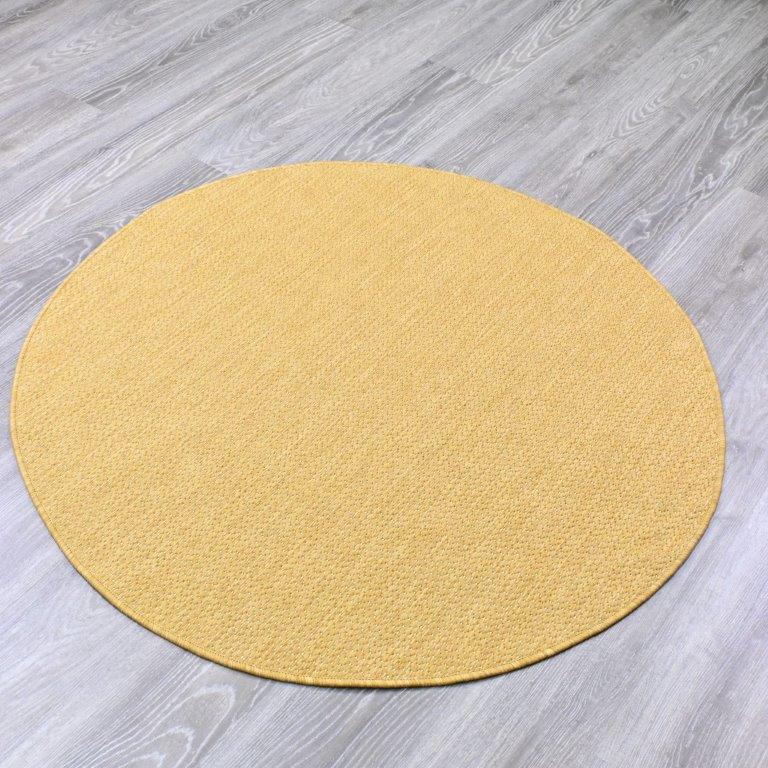 Viola sileäksi kudottu matto - okra