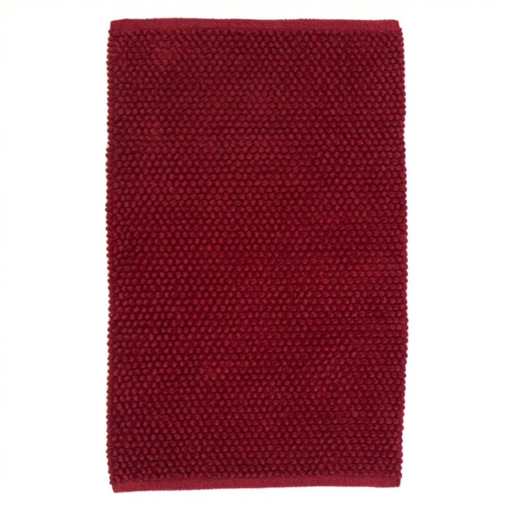 Olivia bathroom rug - wine red