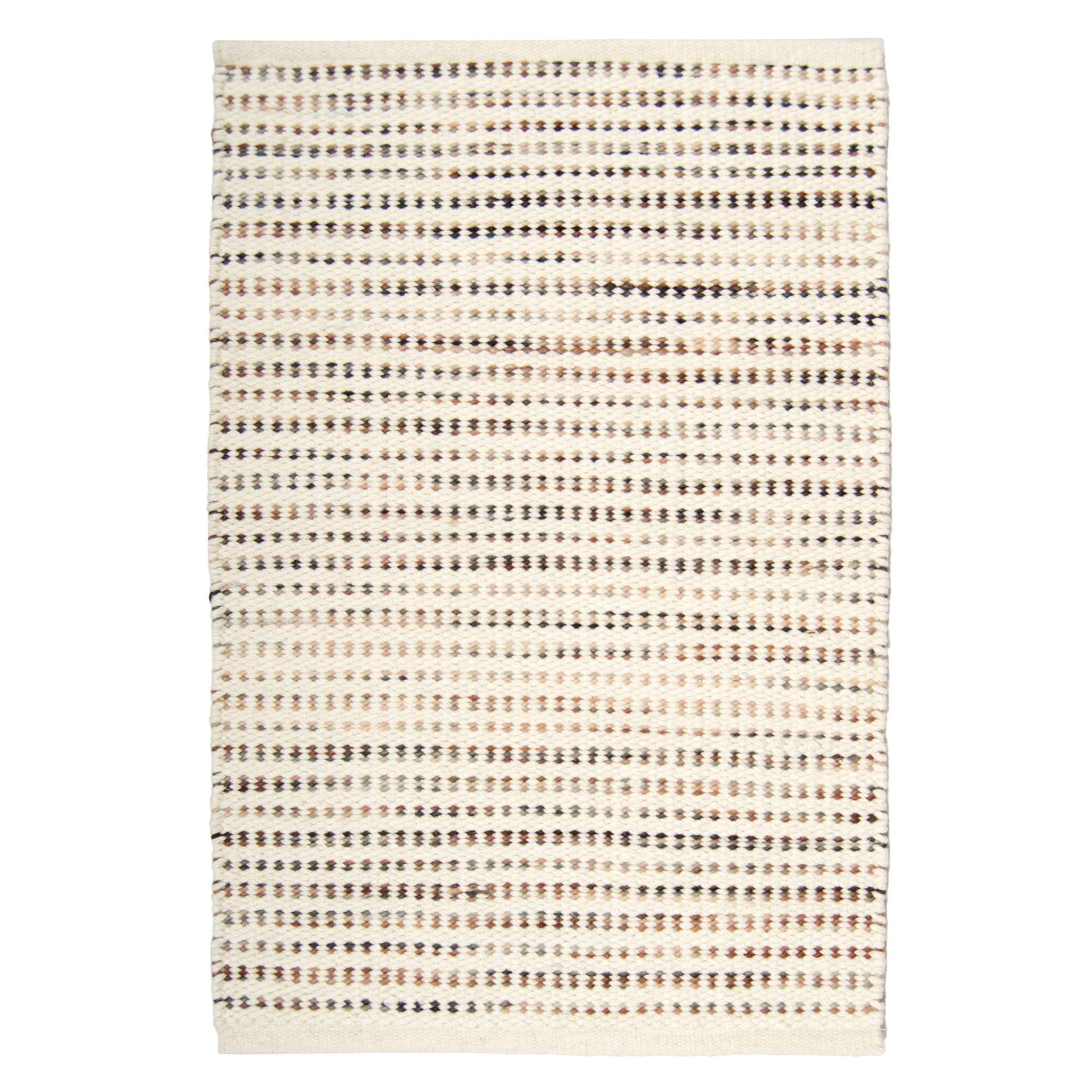 Yoko Wool rug - white brown