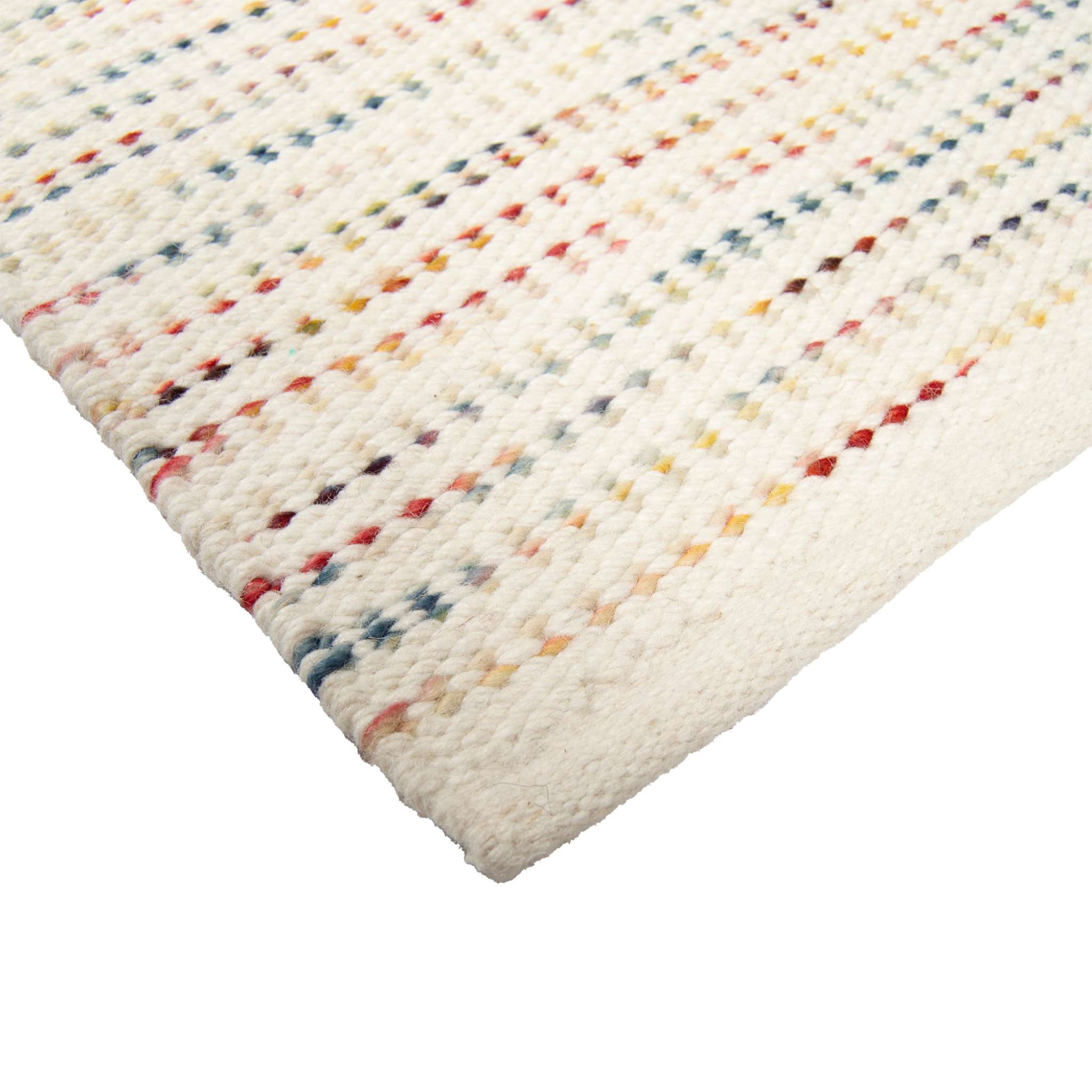 Yoko Wool rug - white colorful