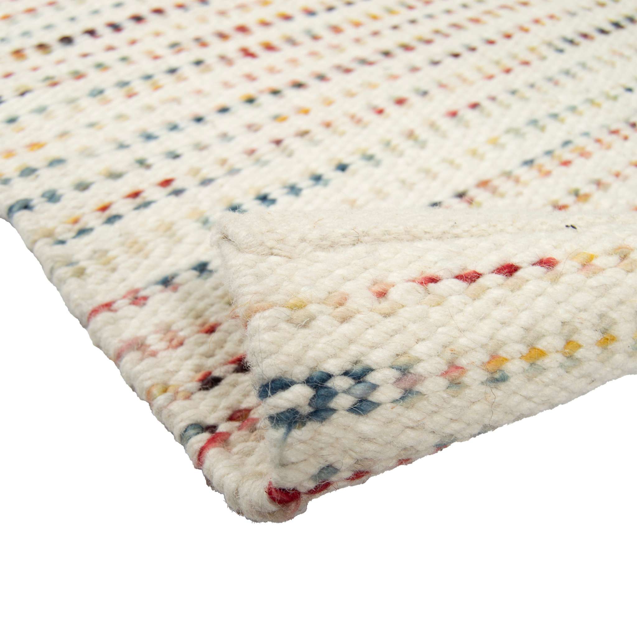 Yoko Wool rug - white colorful