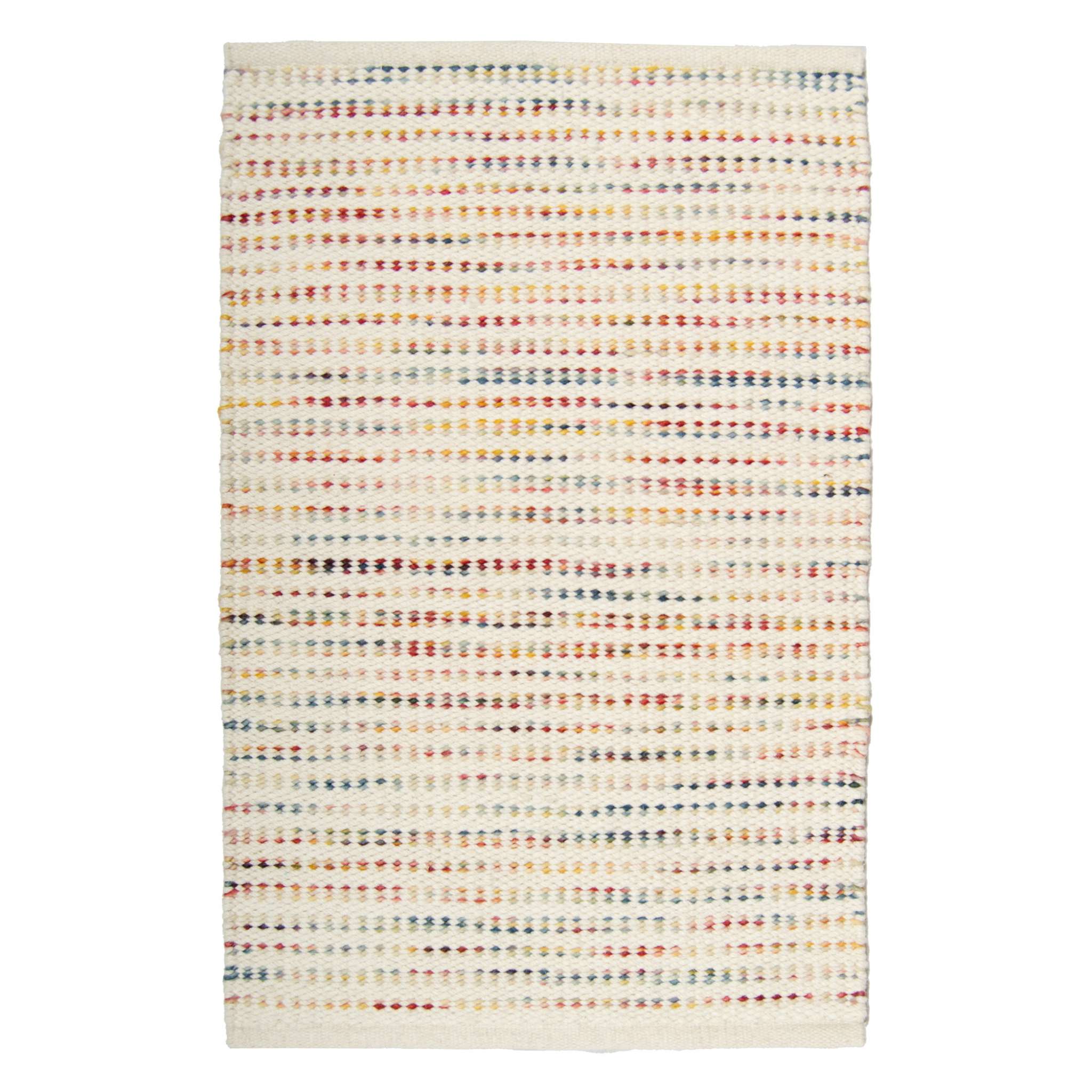 Yoko Wool rug - white colorful