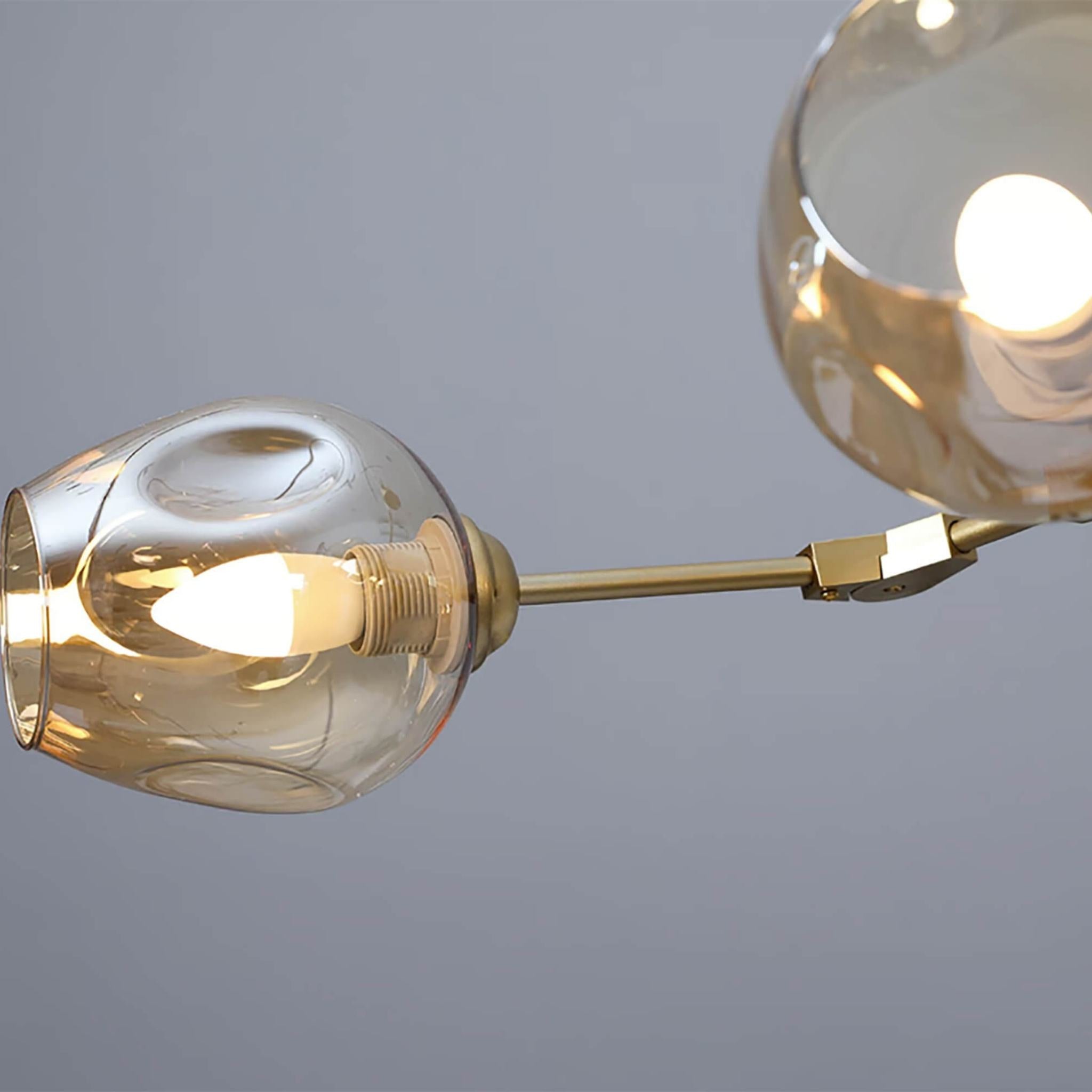 FocusLight Adams - Kattovalaisin - Mattakulta/Amber-lasi