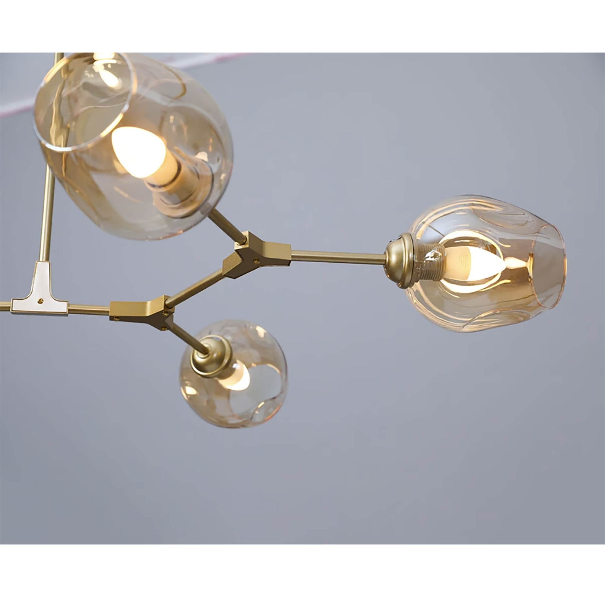 FocusLight Adams - Kattovalaisin - Mattakulta/Amber-lasi