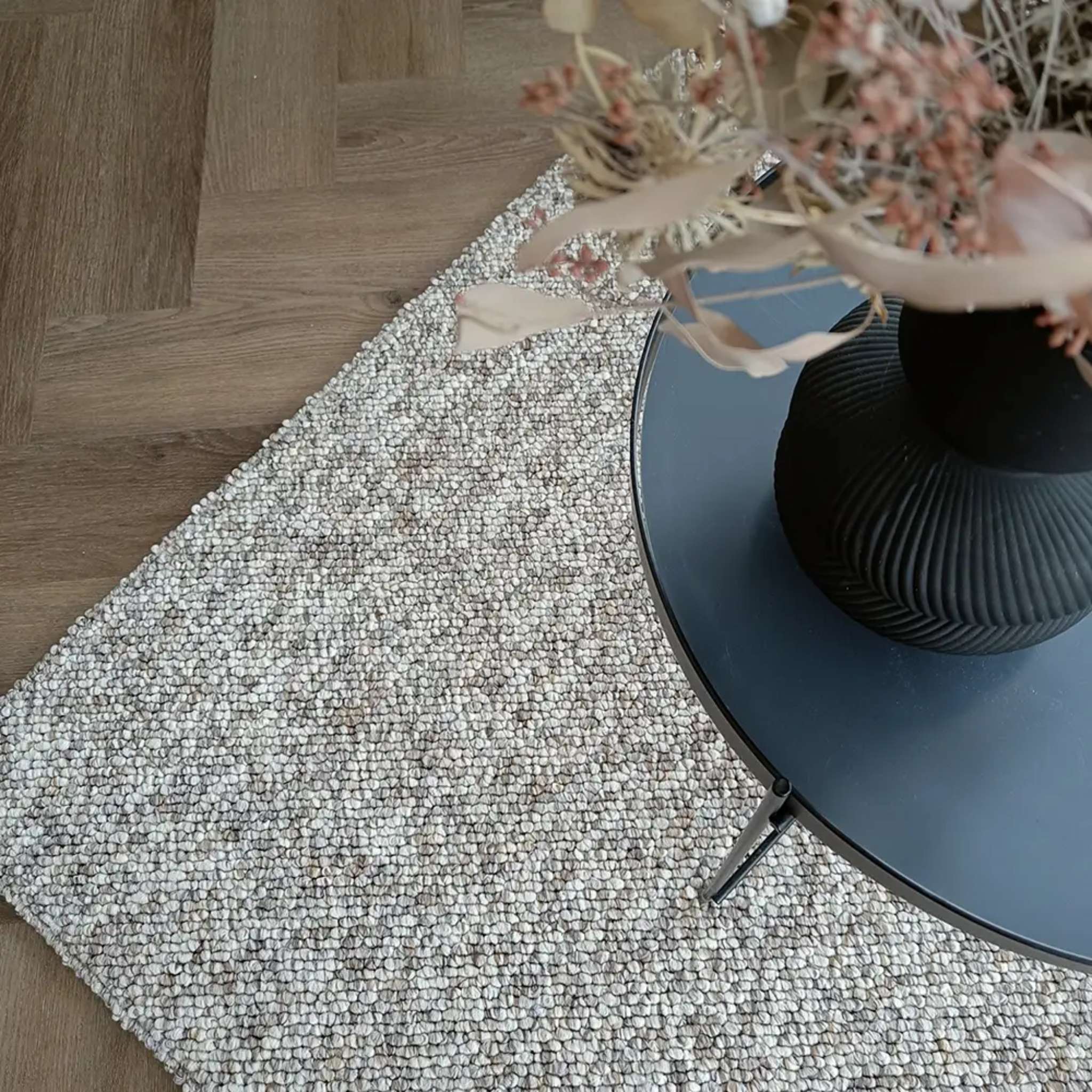 Ahto Pile rug - brown