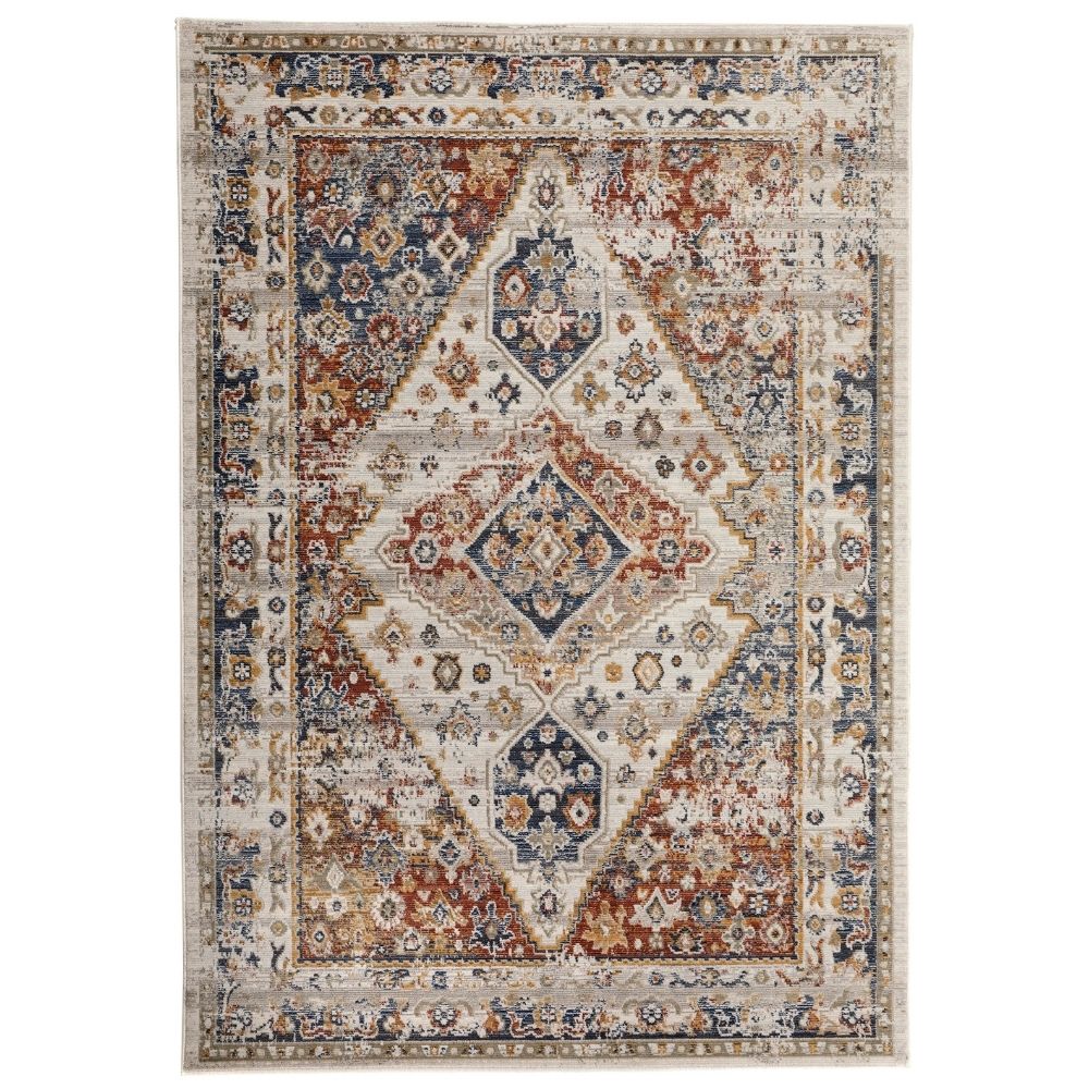 Antik lyhytnukkainen matto - moniväri.