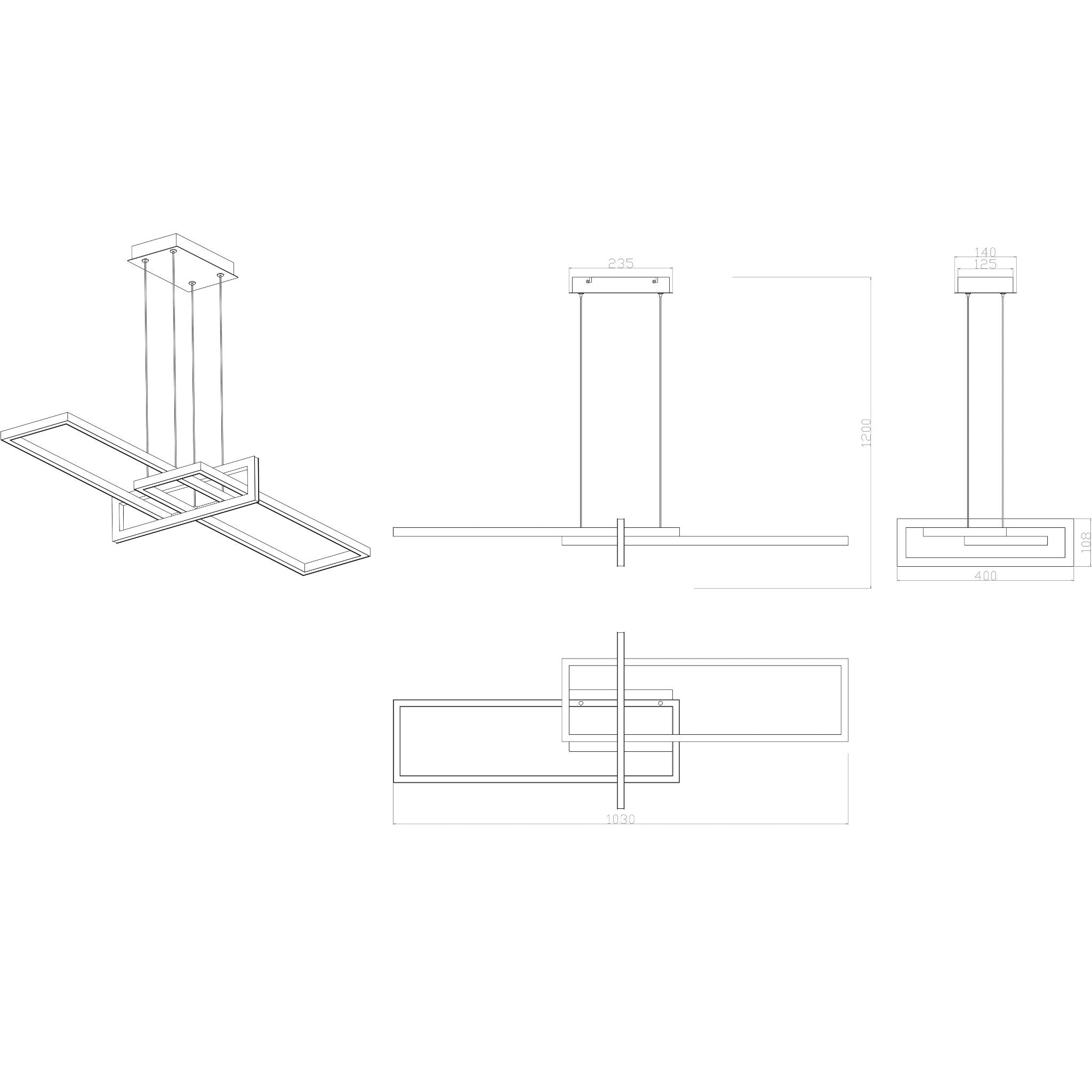 Aspen 344301-09 - Riippuvalaisin - Hiekanmusta