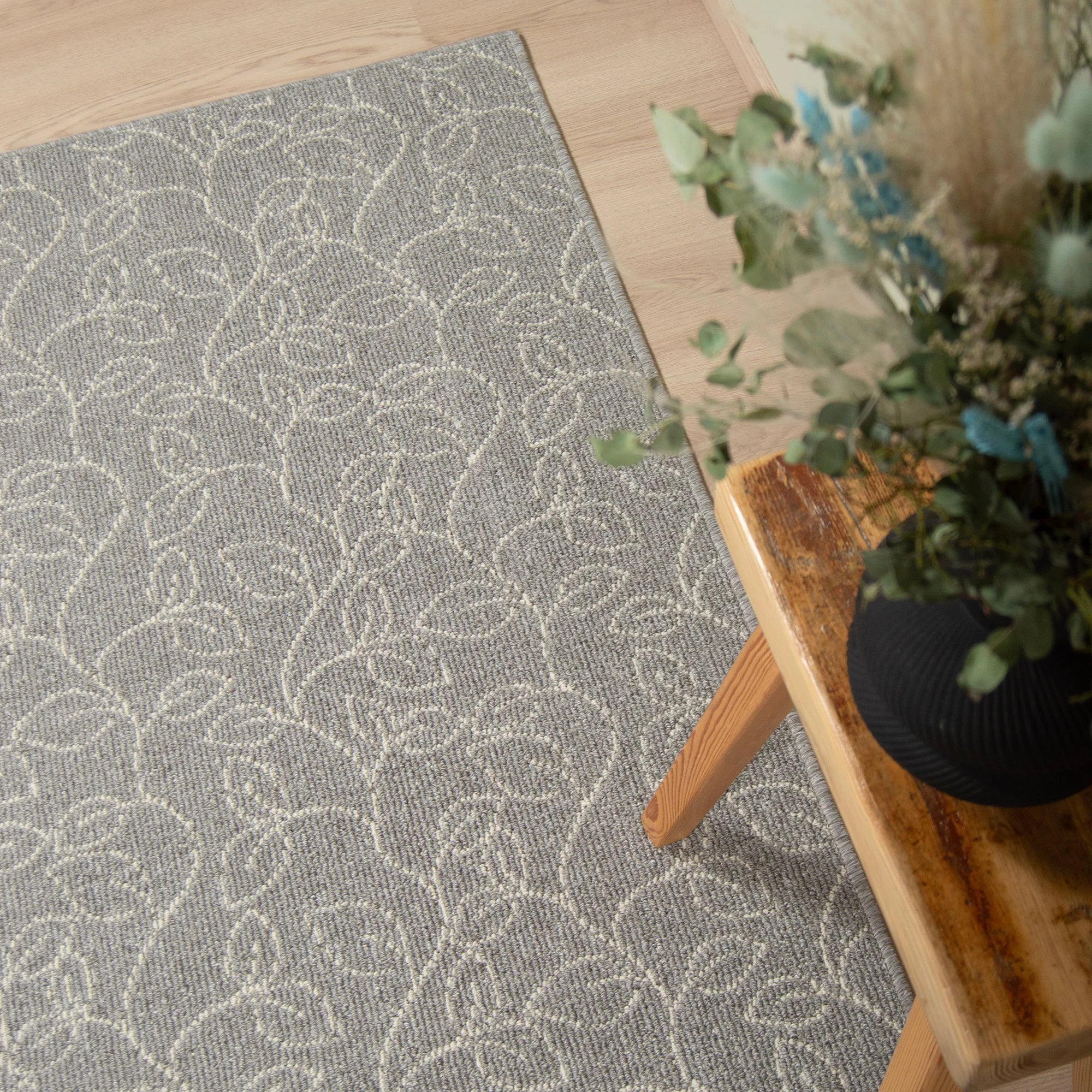 Belinda käytävämatto rulla - vaaleanharmaa