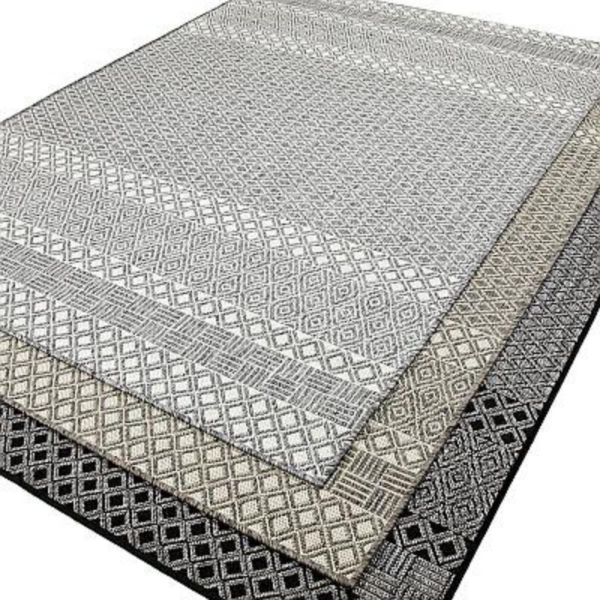 Havana sileäksi kudottu matto - harmaa.