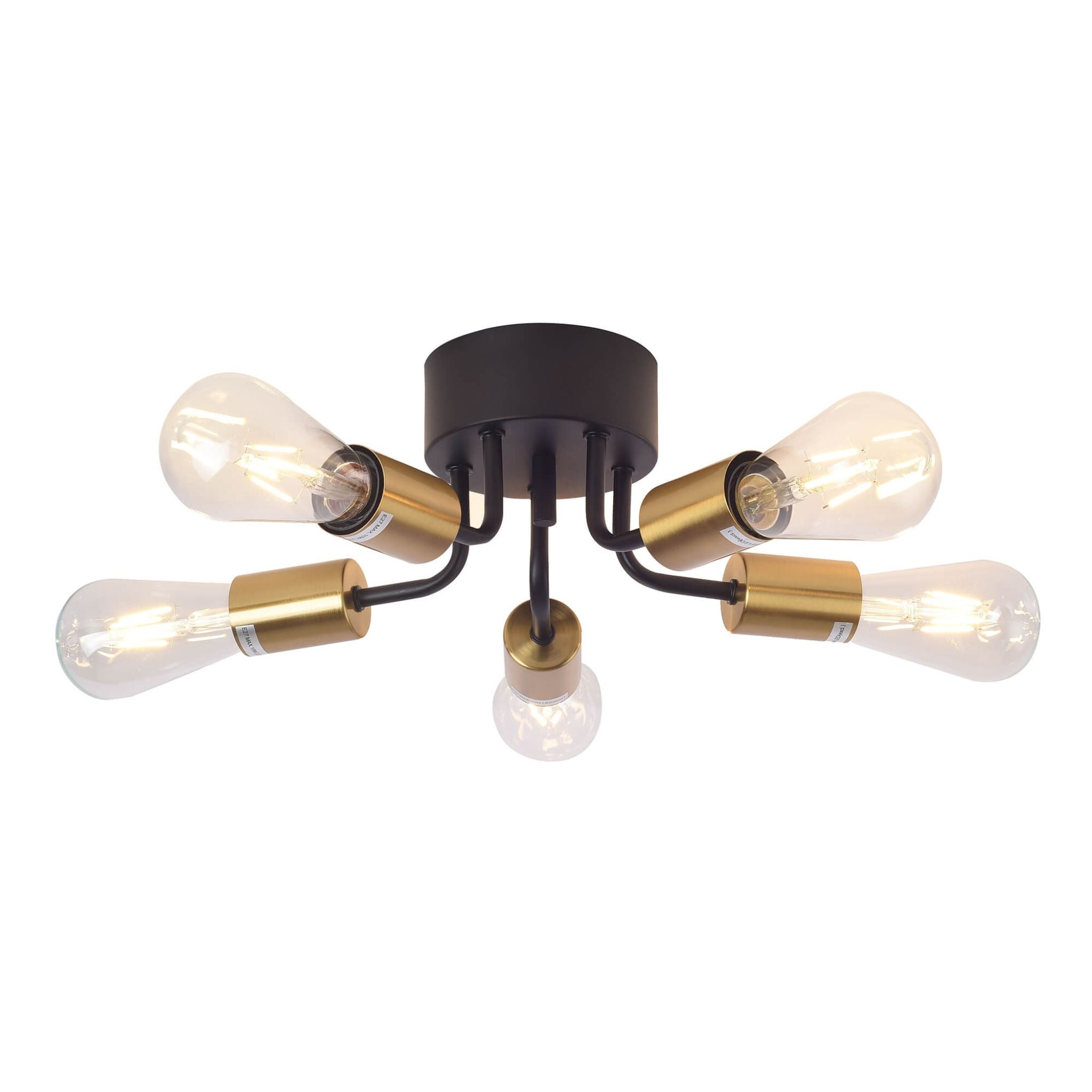 FocusLight Marilyn - Ceiling lamp - Ø30 cm - Black/Gold