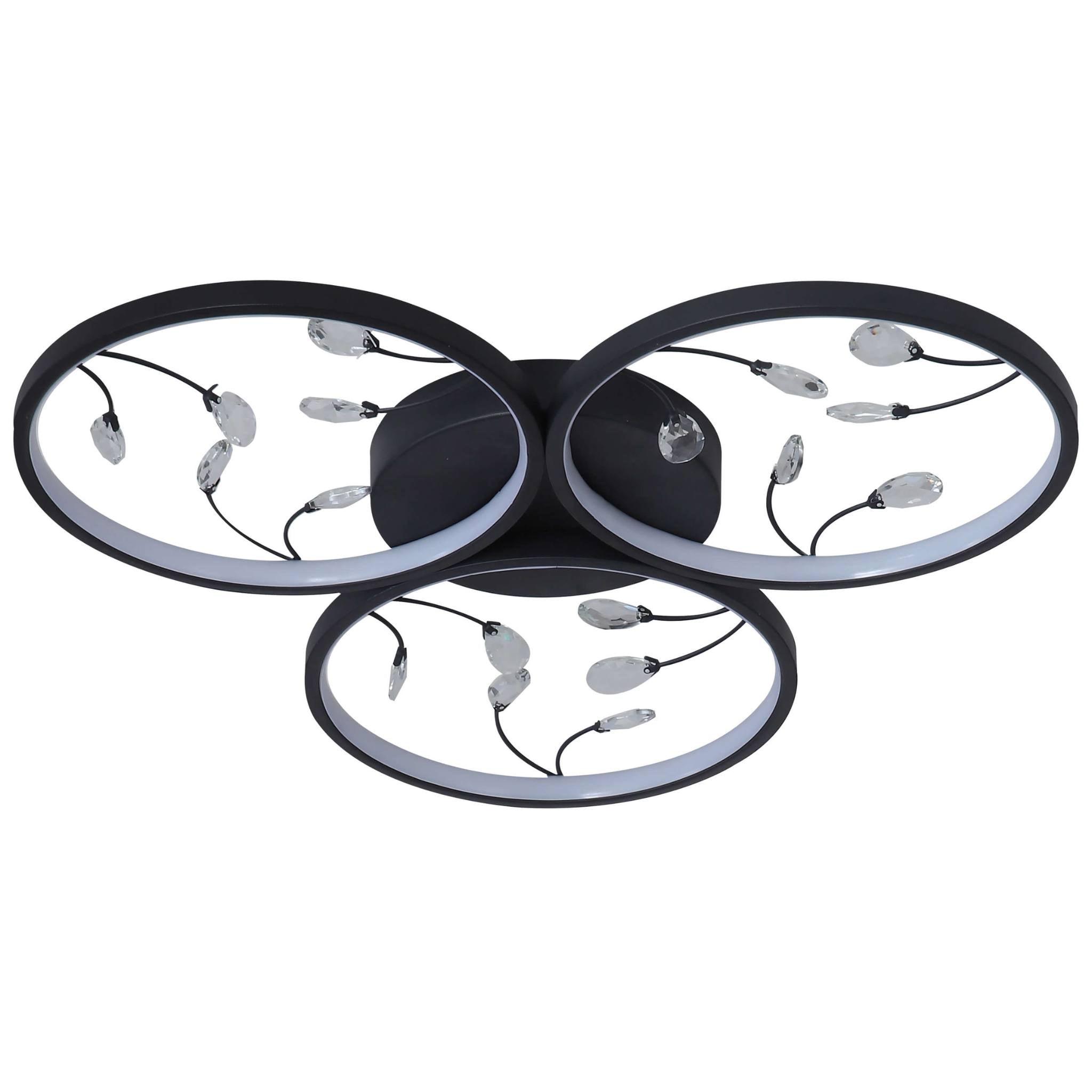 FocusLight Rings LED - Ceiling light - Ø62 cm - 3x10W - CCT 3600lm - Black